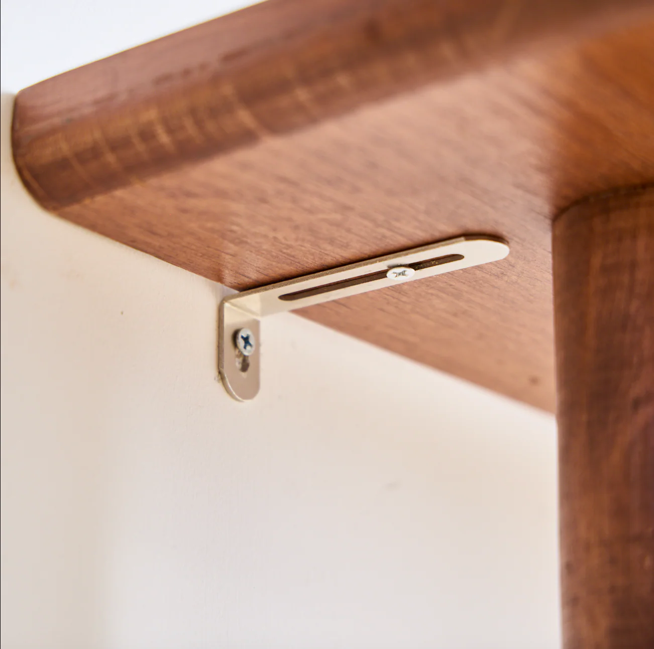 ALSTA - Console table murale scandinave en bois de noyer - Image 3