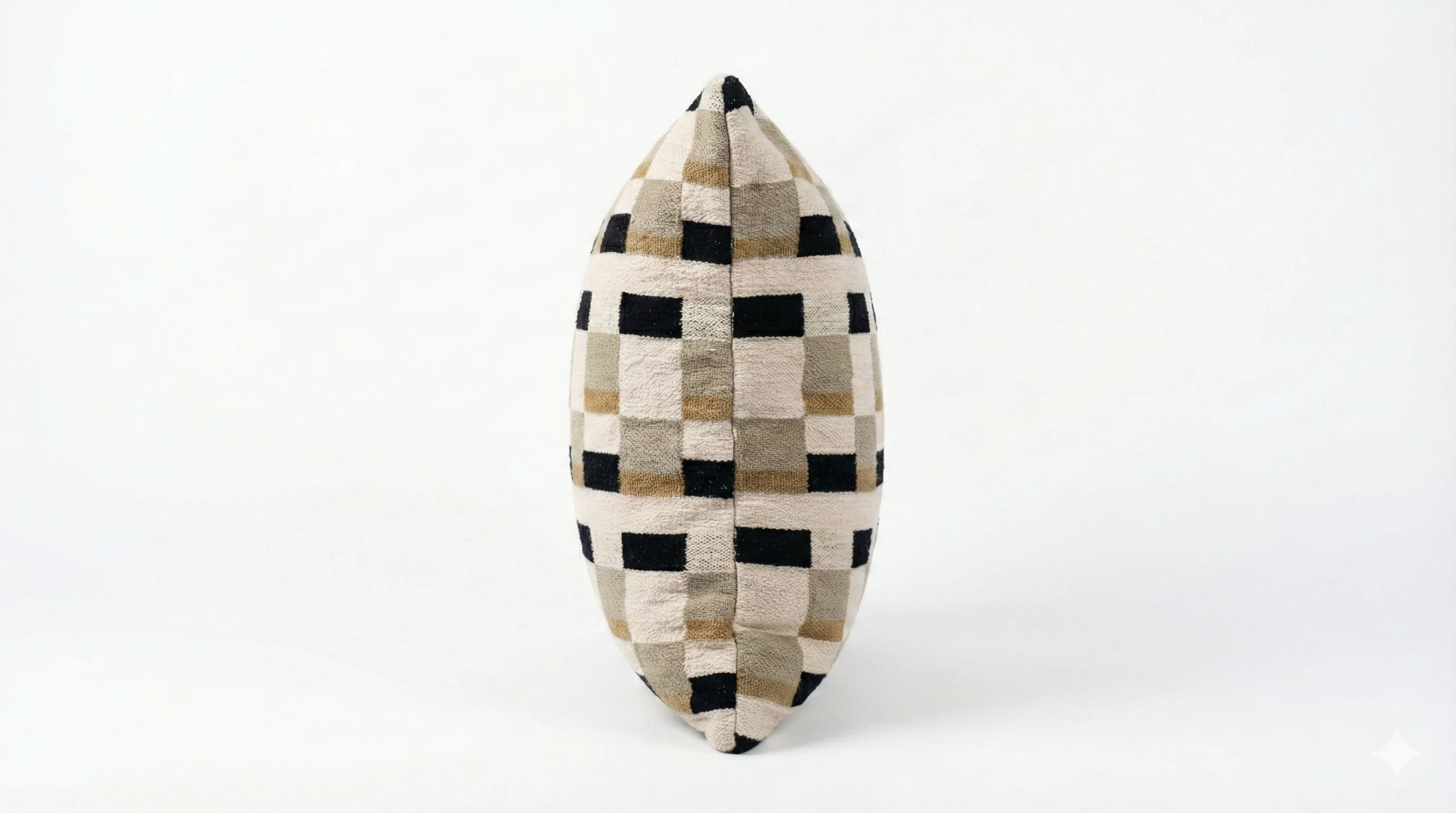 ANDOYA - Coussin en coton velours beige OEKO-TEX® 45 x 45 - Image 3