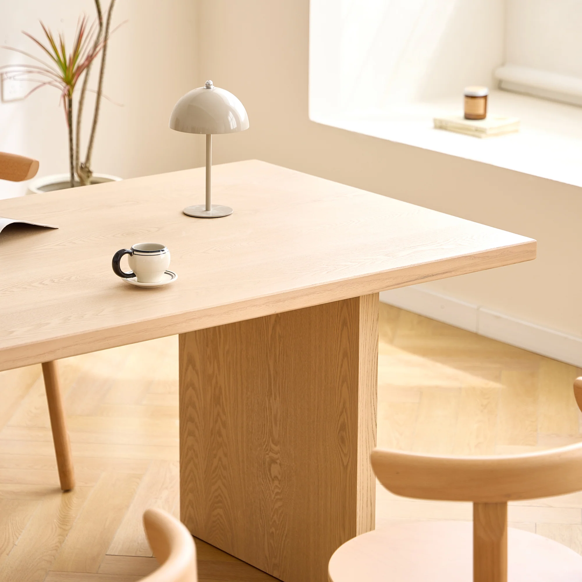 ARTA - Table à manger rectangulaire 6 personnes en bois de pin L180 - Image 5
