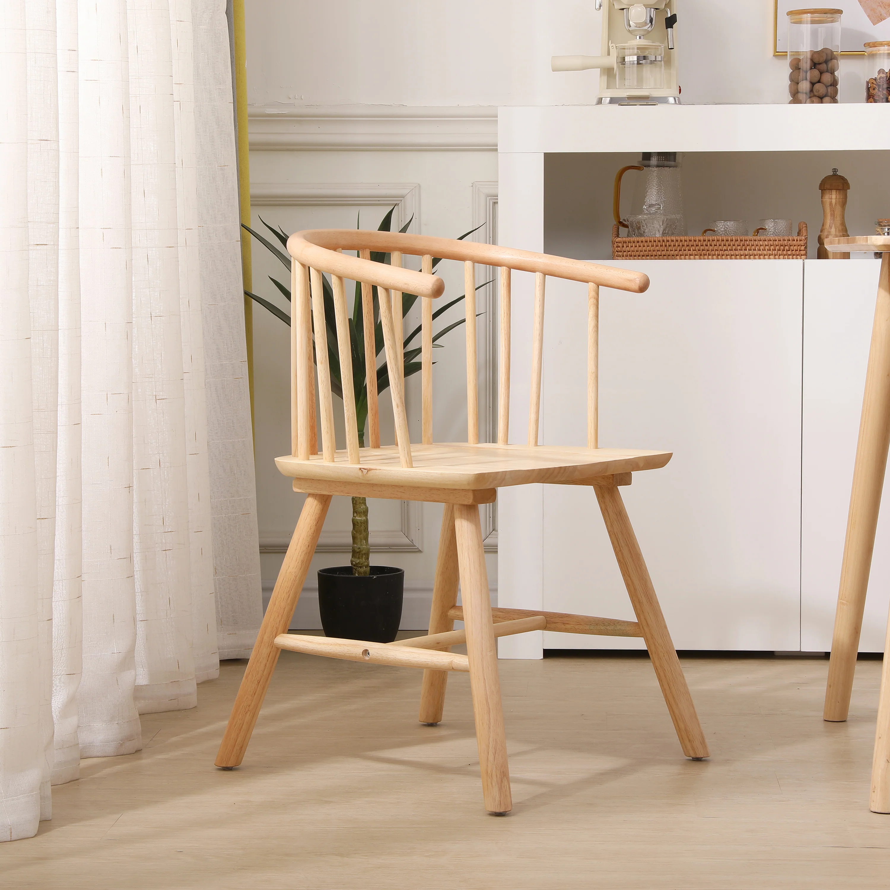 BOGOTA - Lot de 2 chaises en bois massif - Image 9