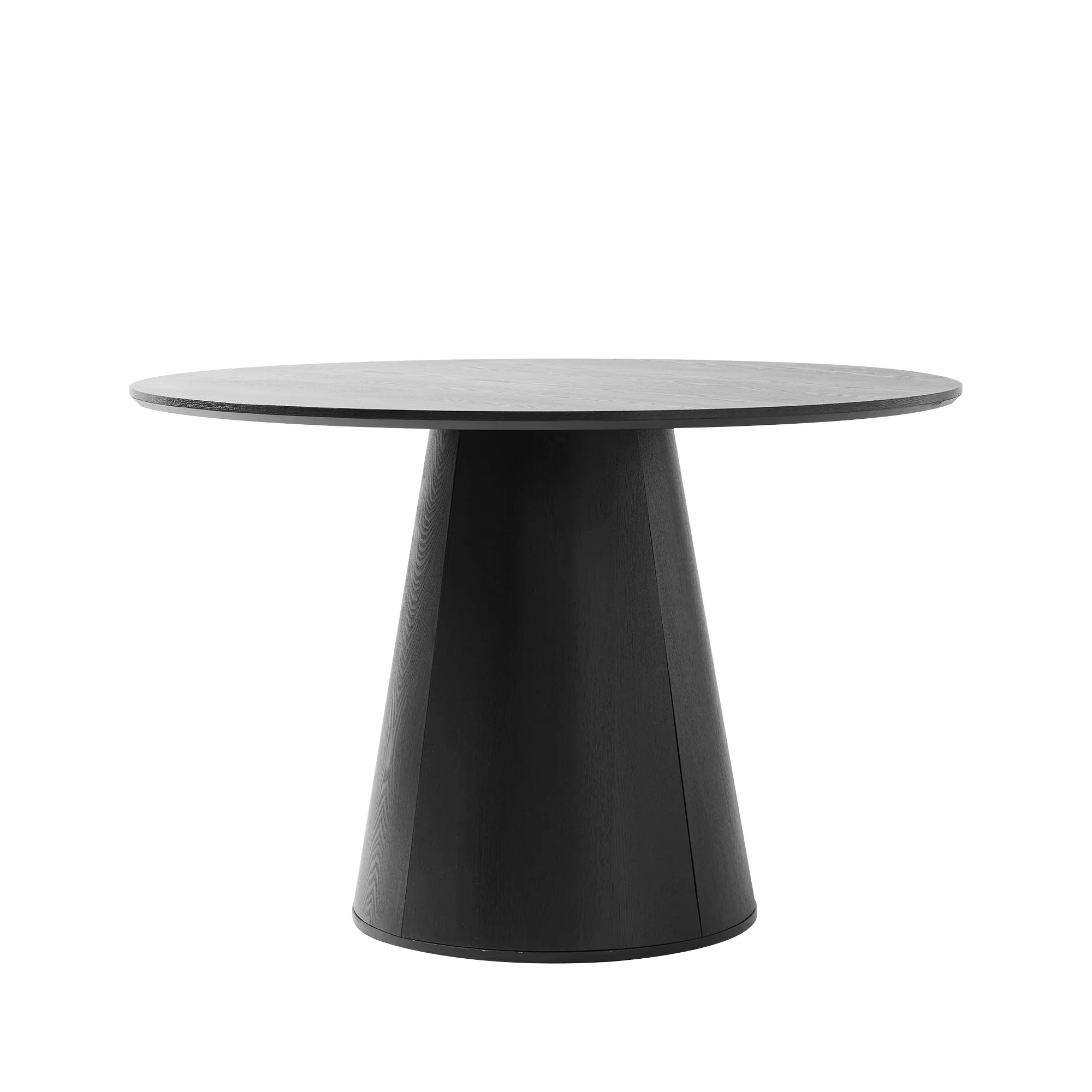 CALI - Table à manger 6 personnes ronde en bois noir - Image 7