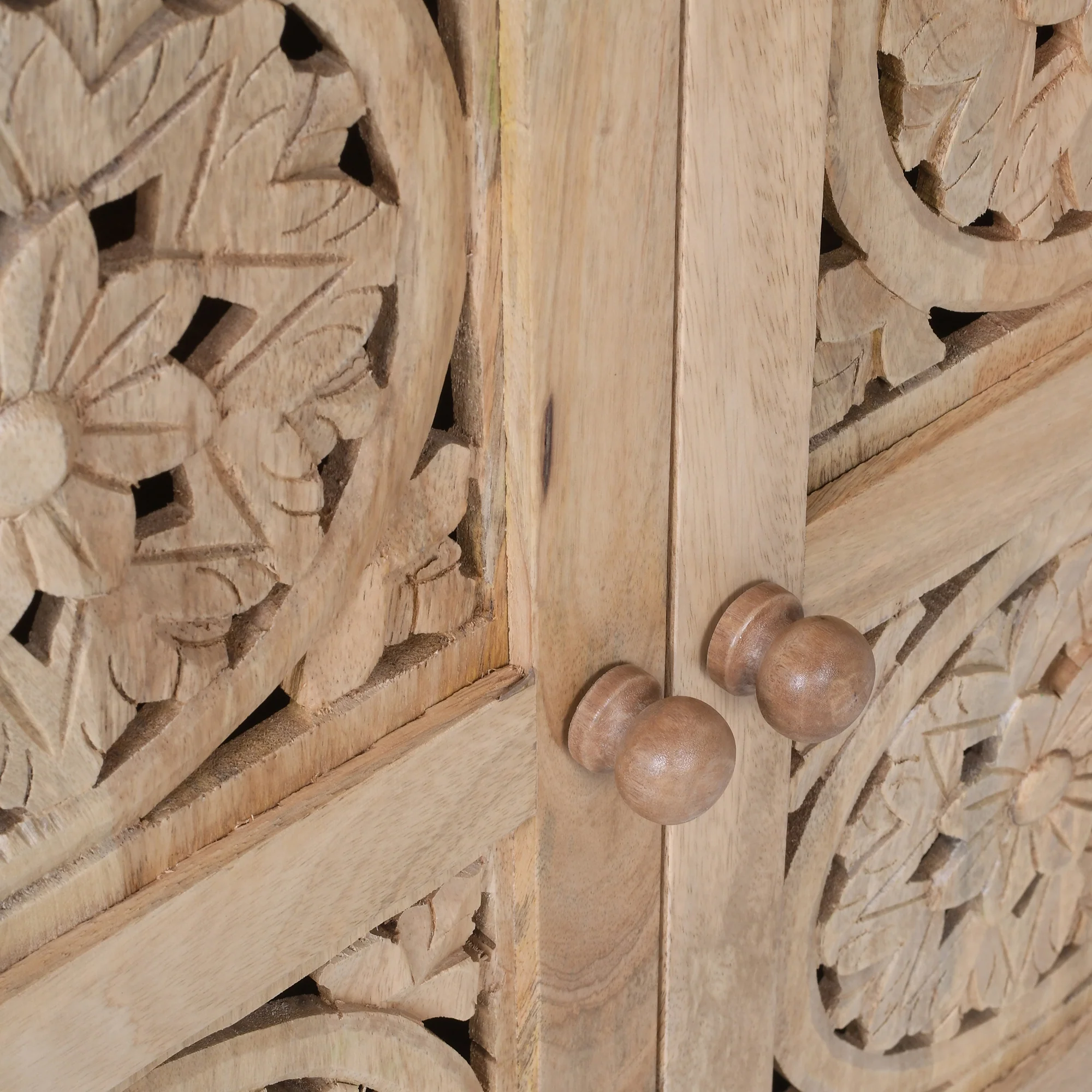 CHENNAI - Buffet meuble de rangement en bois de manguier foncé - Image 9