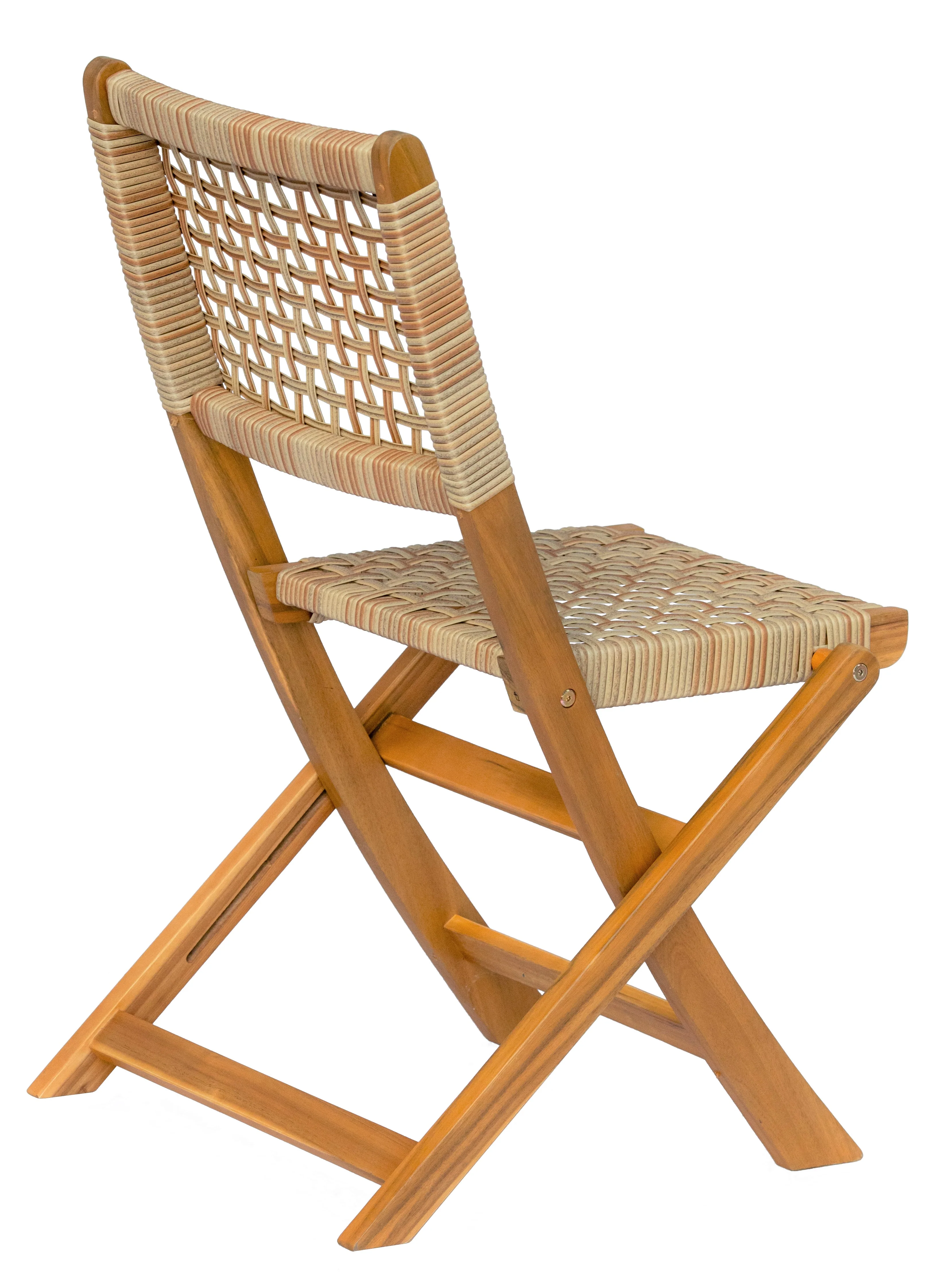 CURITIBA - Lot de 2 chaises de jardin en acacia et corde - Image 8