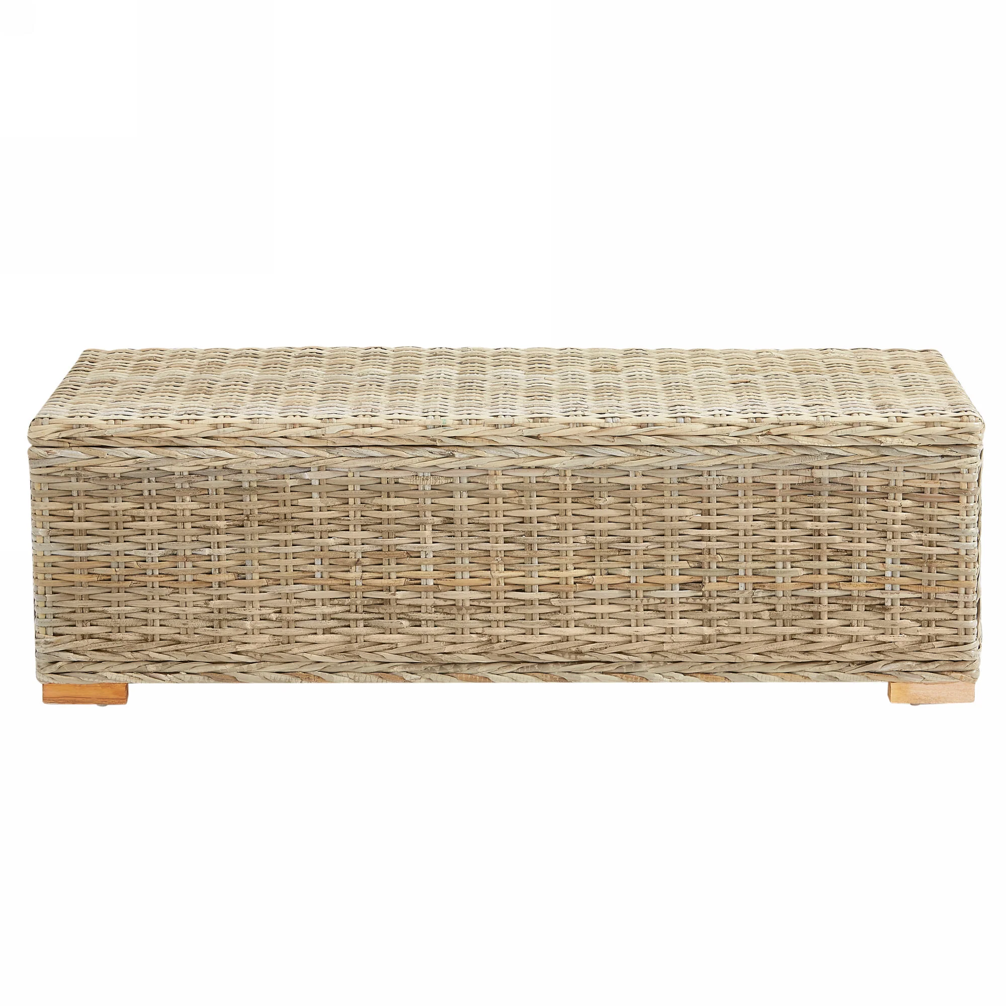 CUZCO - Banc avec espace de rangement en bois et fibres naturelles - Image 9