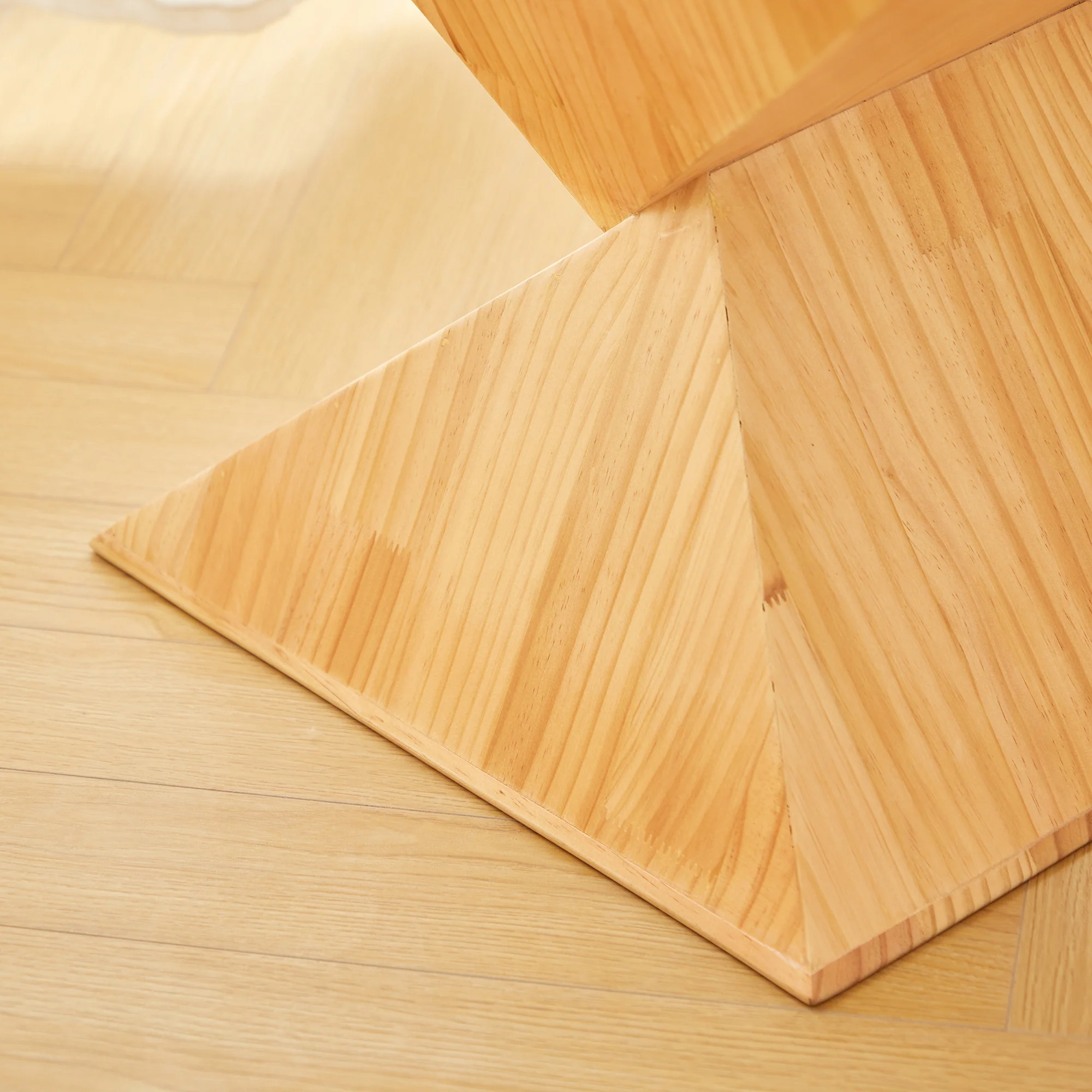 EMDEN - Table d'appoint en bois de pin massif naturel - Image 5