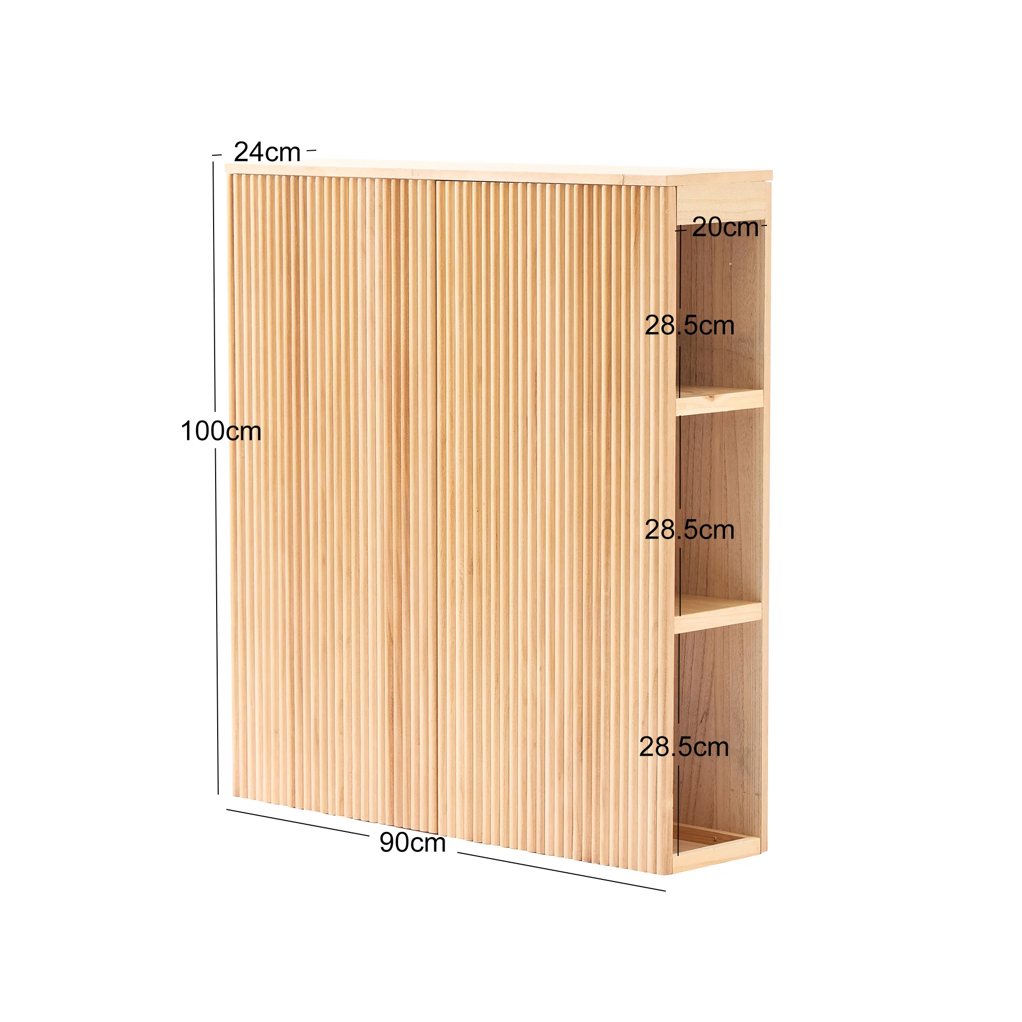 ESLOV - Tête de lit 90 en bois avec rangements - Image 4