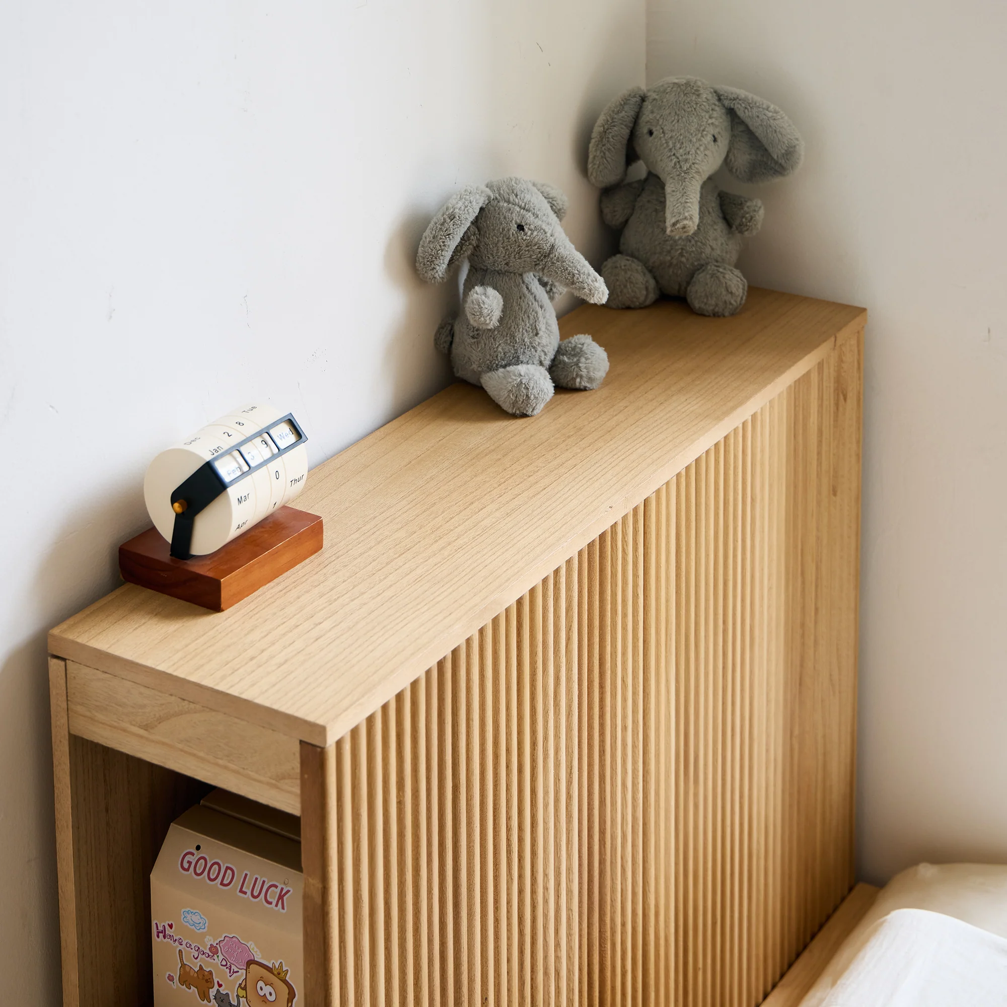 ESLOV - Tête de lit 90 en bois avec rangements - Image 8