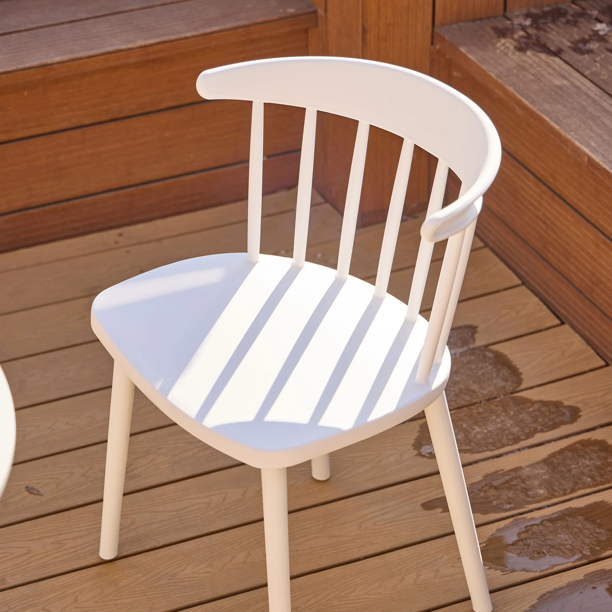 EXCHANGE - Lot de 4 chaises interieur exterieur blanc - Image 3