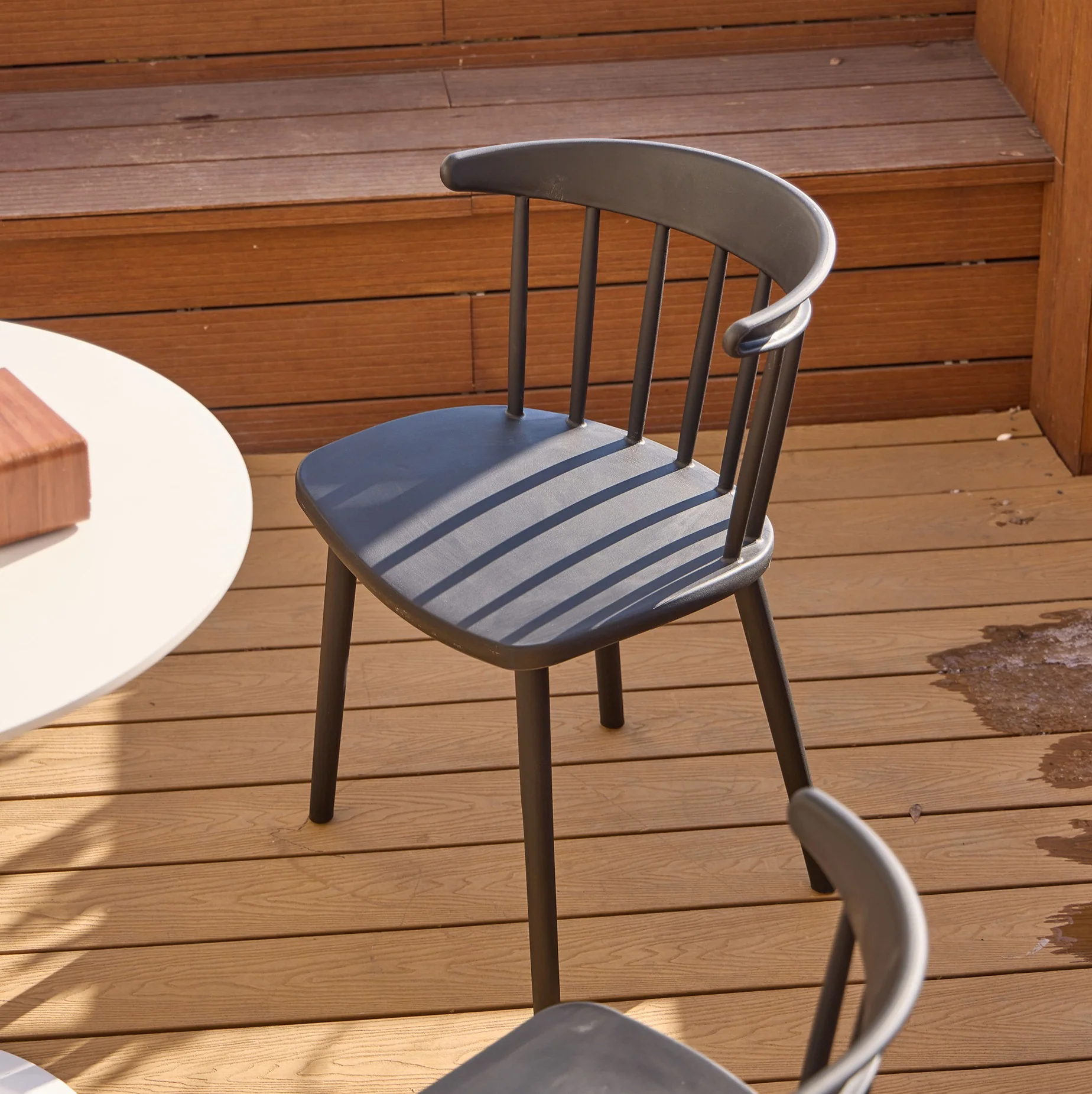 EXCHANGE - Lot de 4 chaises interieur exterieur noir - Image 2