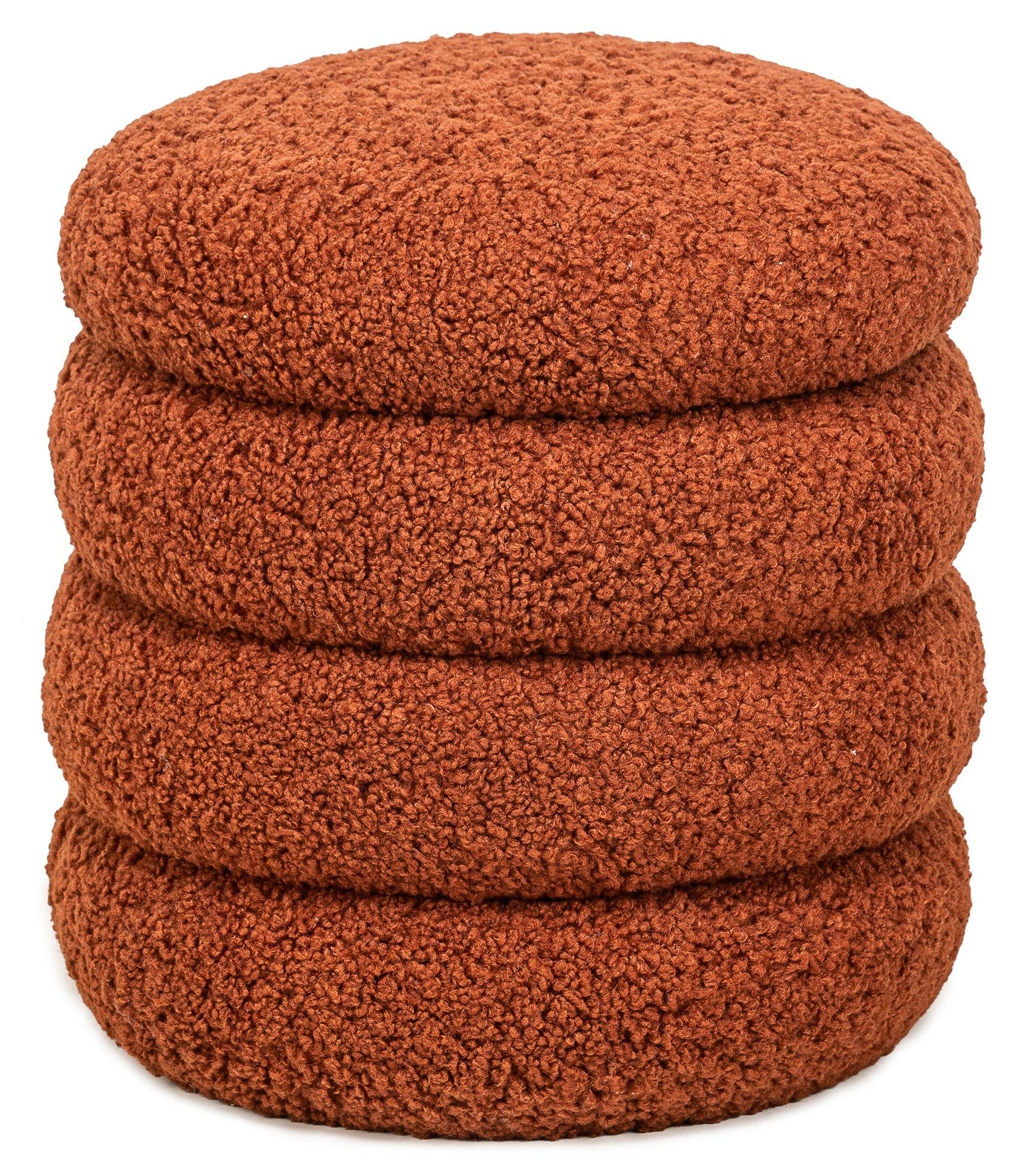 FLOKKE - Pouf en bouclettes terracotta style scandinave - Image 8
