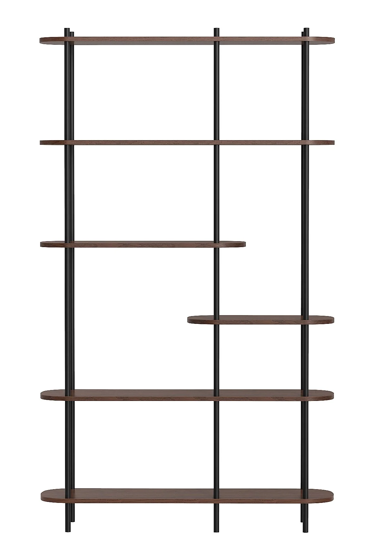GOTEBORG - Etagère style moderne en métal et bois marron - Image 3