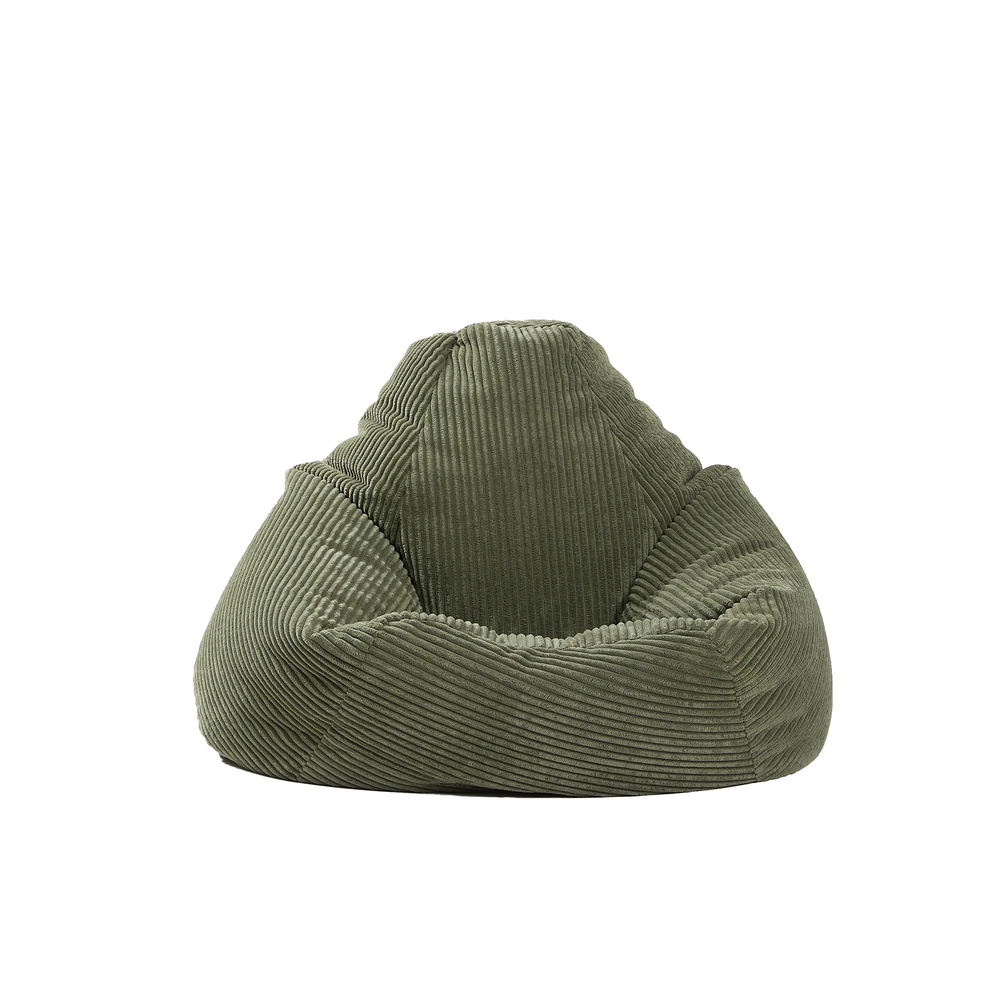 GRANA - Pouf en velours côtelé vert - Image 7
