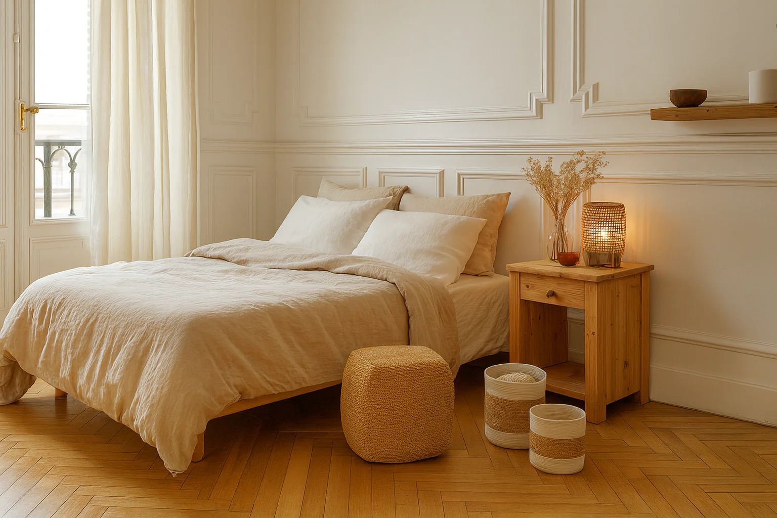 GRETA - Set de 3 paniers de rangement en jute naturelle - Image 7