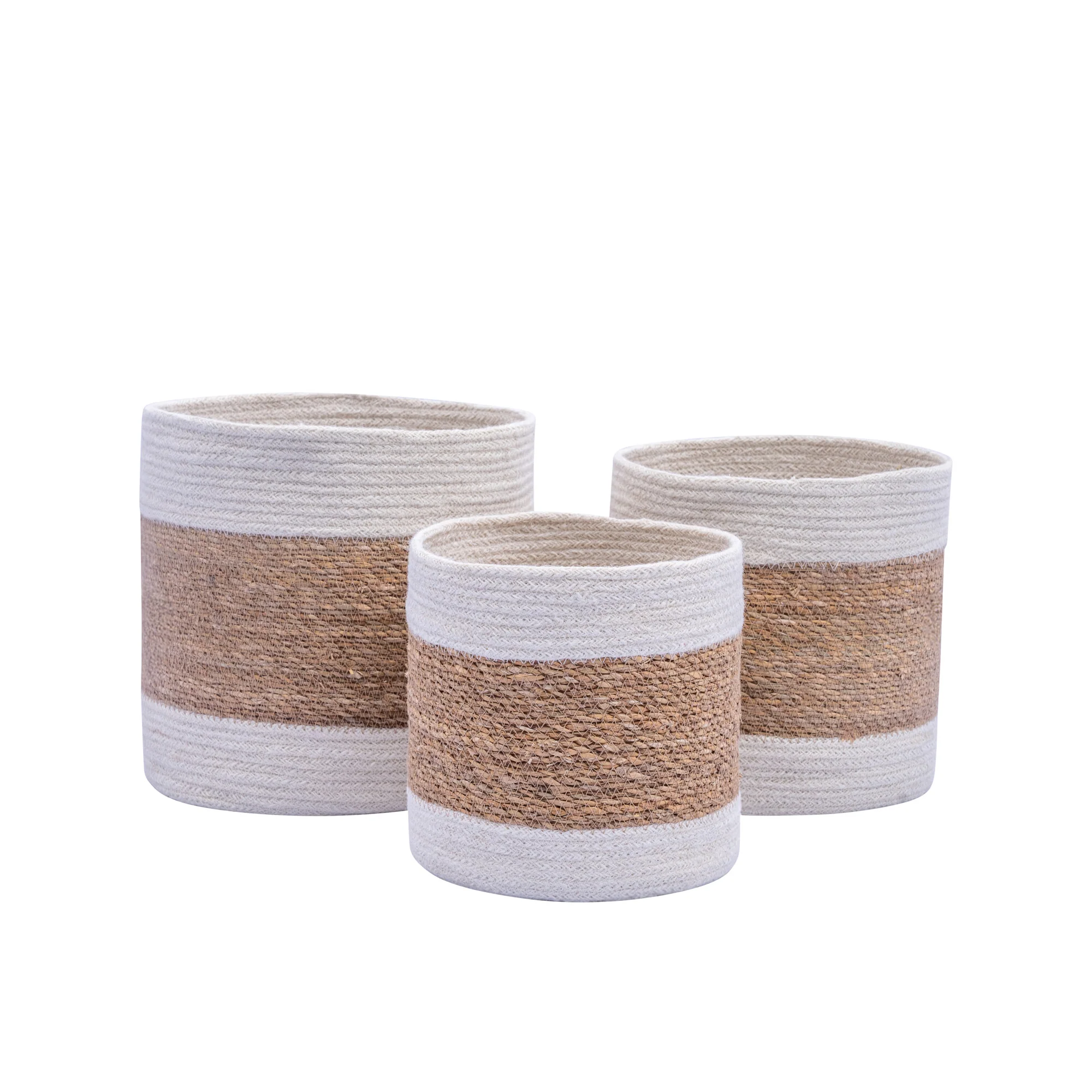 GRETA - Set de 3 paniers de rangement en jute naturelle - Image 9