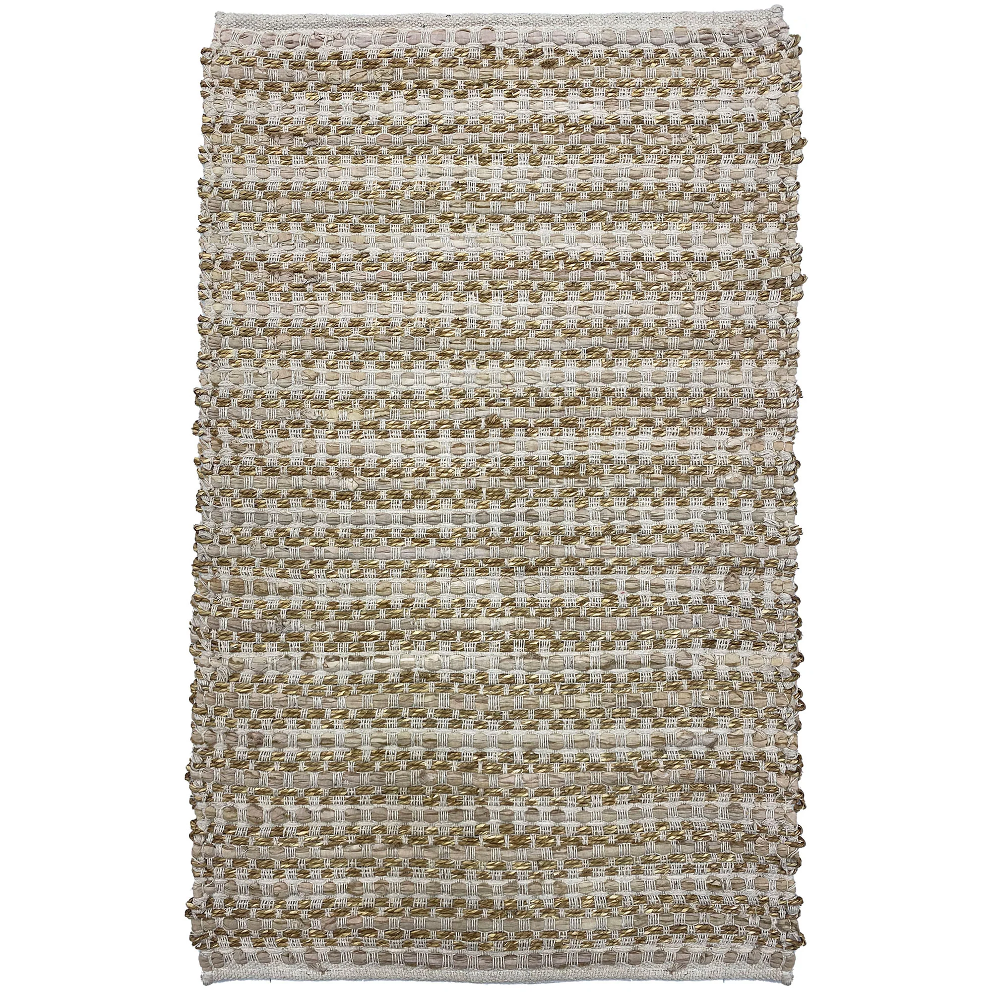 IMATRA - Tapis rectangulaire en coton avec motifs marrons 90 x 60 cm - Image 3
