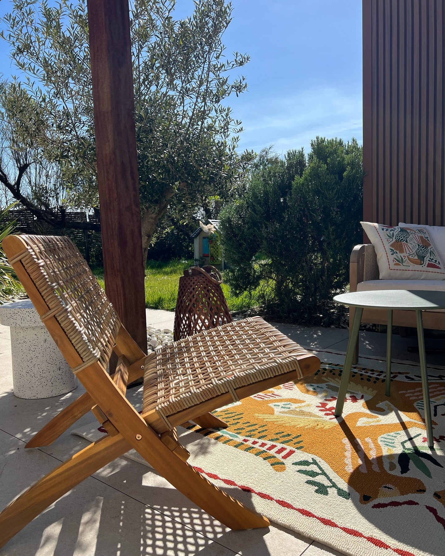 JANEIRO - Fauteuil en acacia massif et corde - Image 4