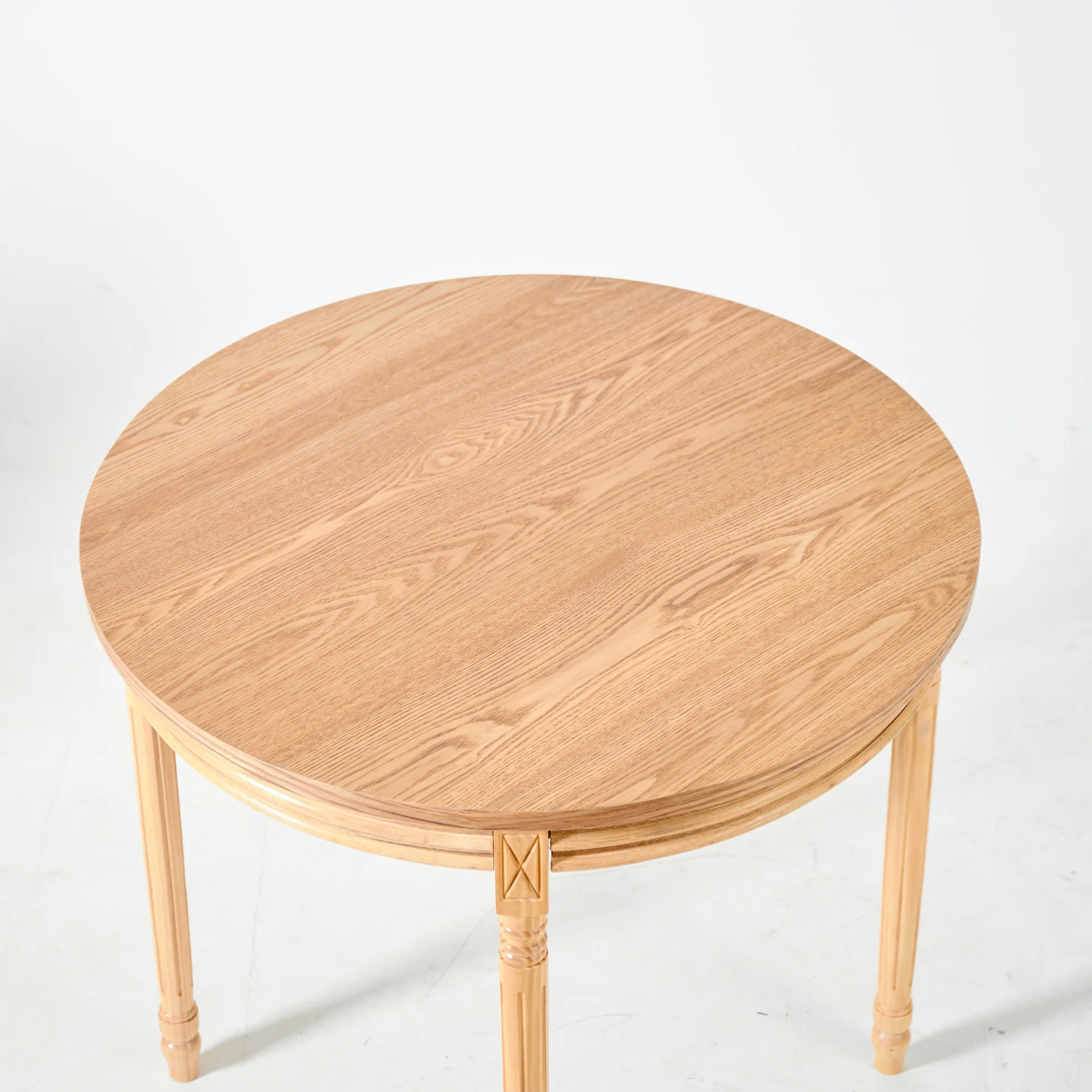 KAJANI - Table à manger 4 personnes ronde en bois de pin - Image 6