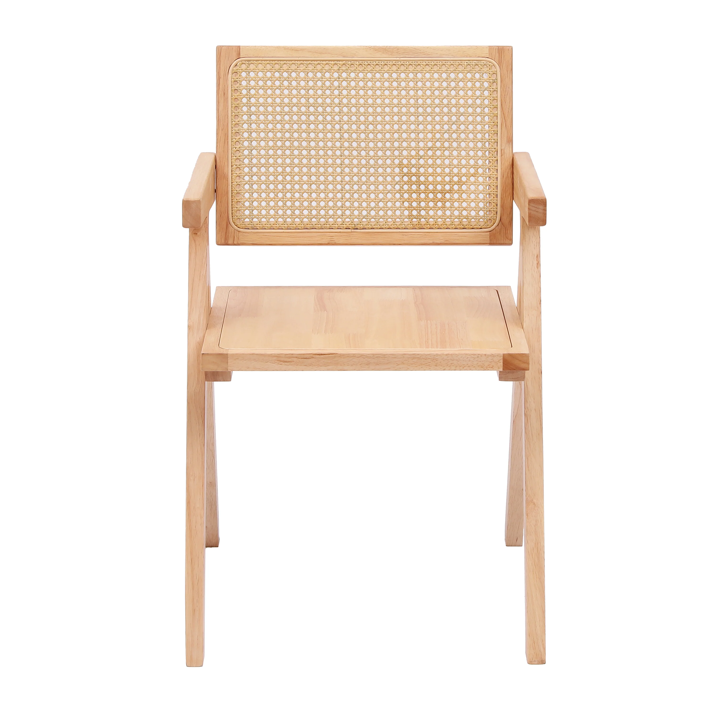 MADEIRA - Fauteuil de table en bois et cannage naturel - Image 3