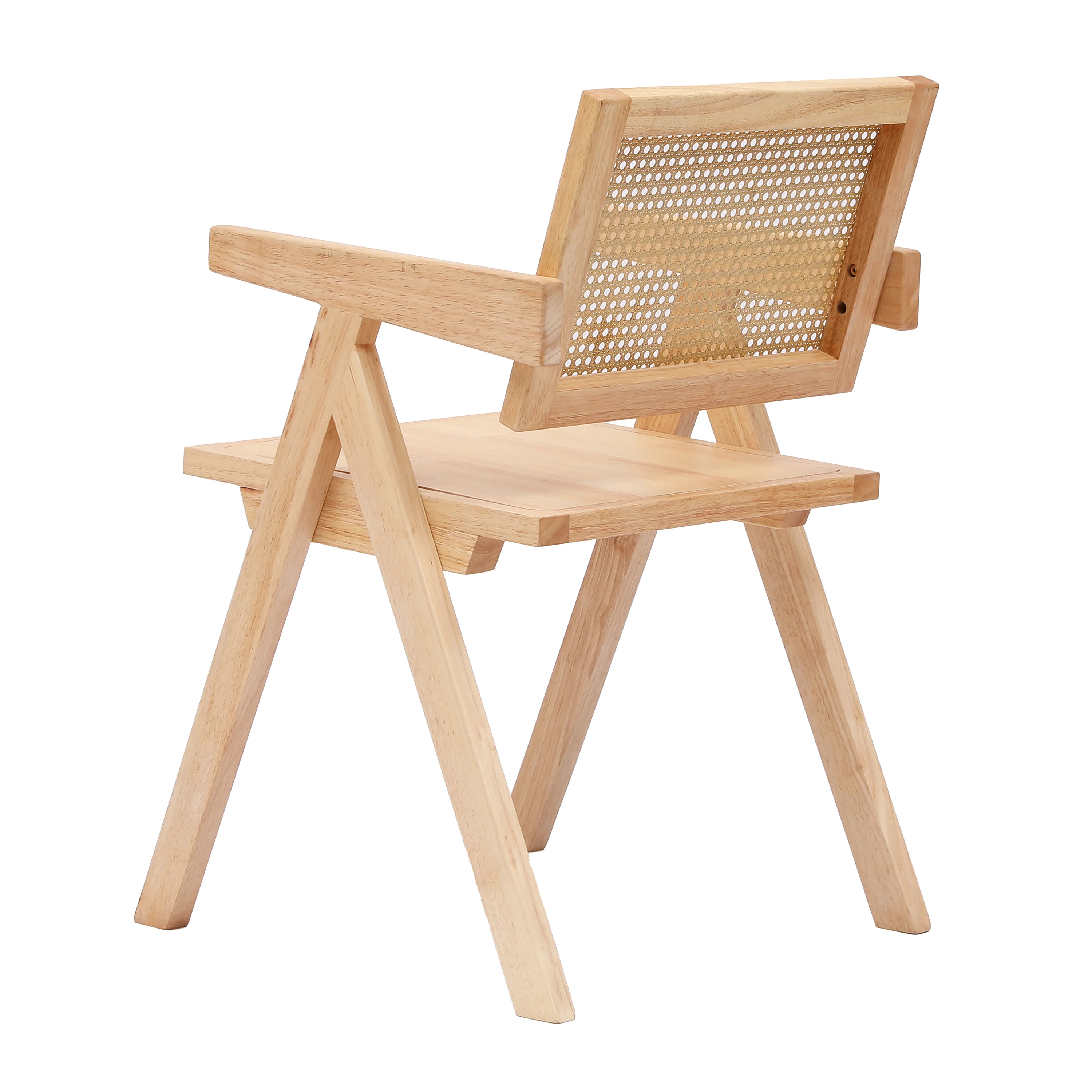 MADEIRA - Fauteuil de table en bois et cannage naturel - Image 6
