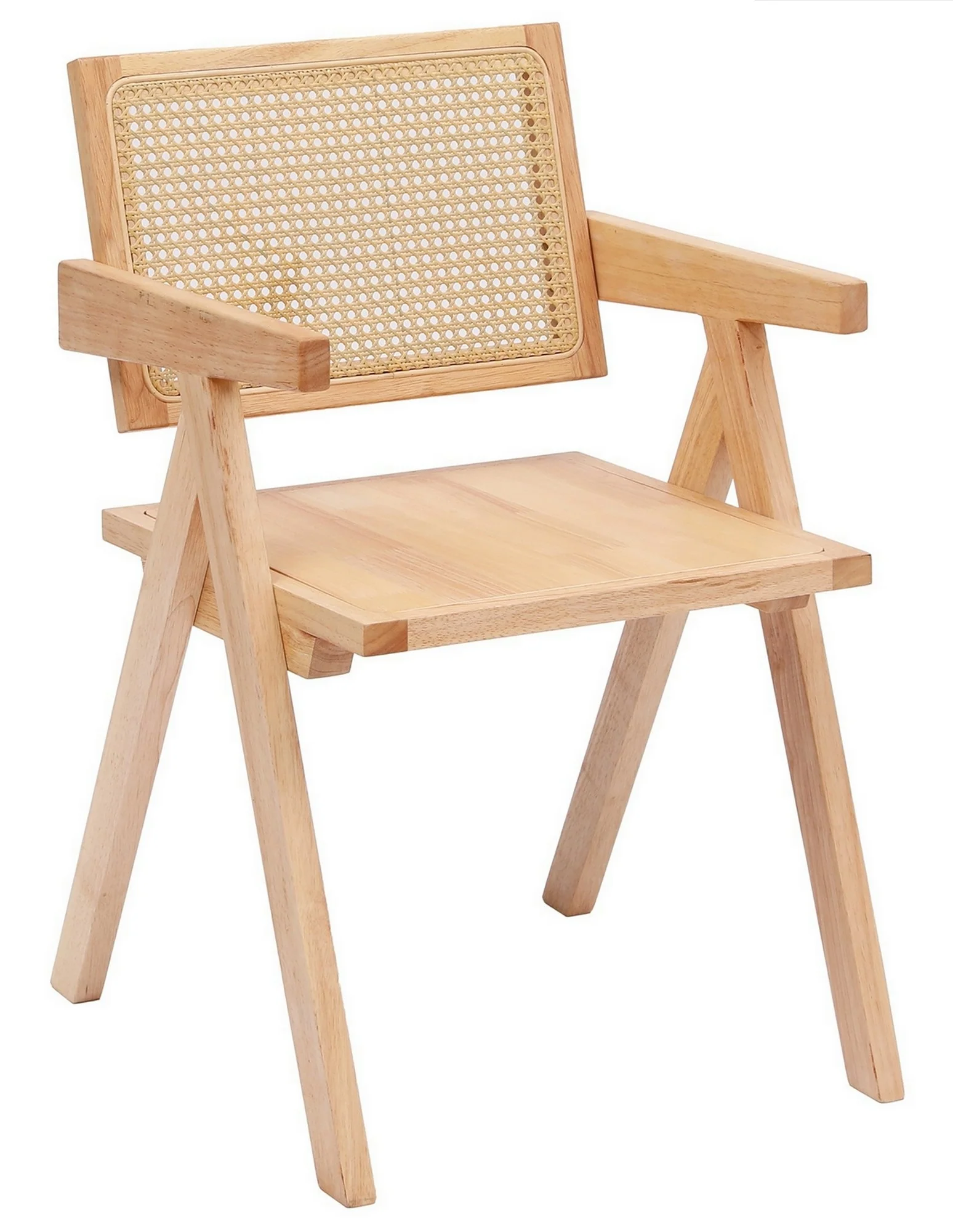 MADEIRA - Fauteuil de table en bois et cannage naturel - Image 9