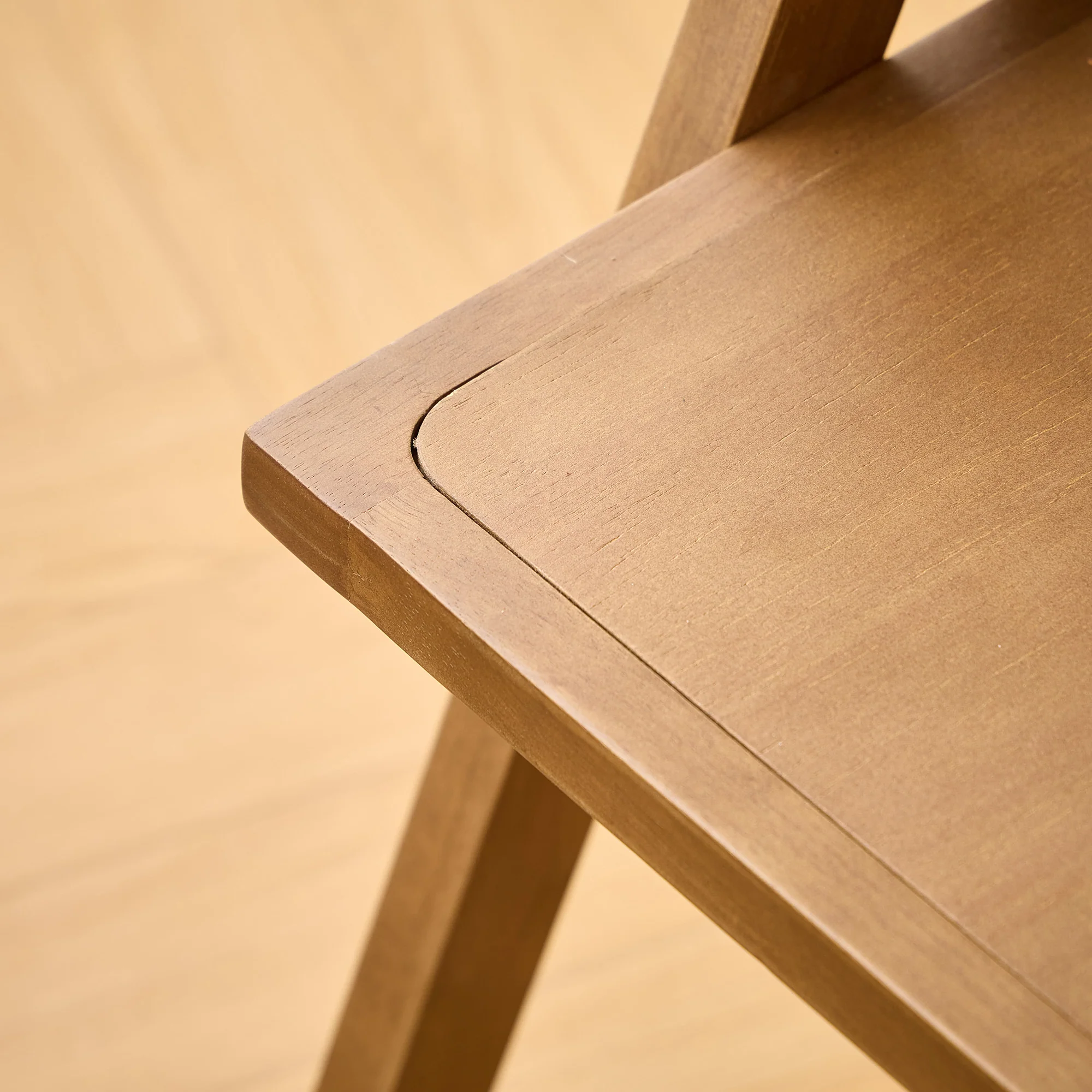 MADEIRA - Fauteuil de table en bois massif foncé et cannage - Image 3