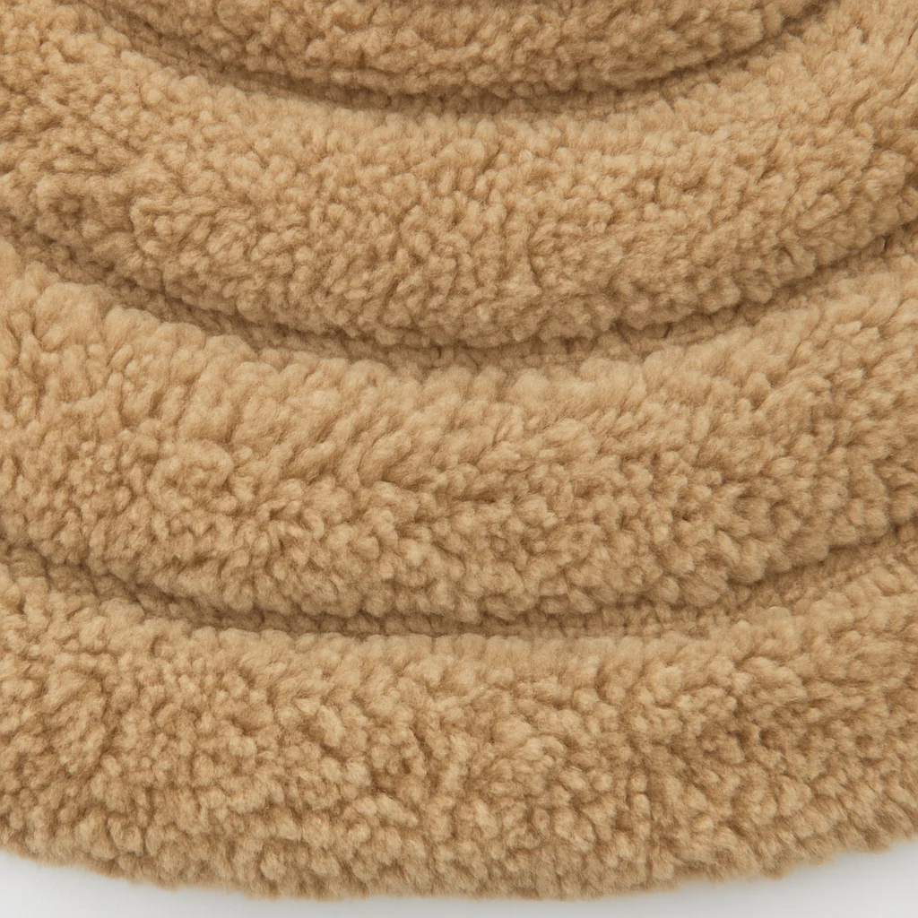 MIKKELI - Tapis ovale en coton marron clair 60 x 90 cm - Image 3