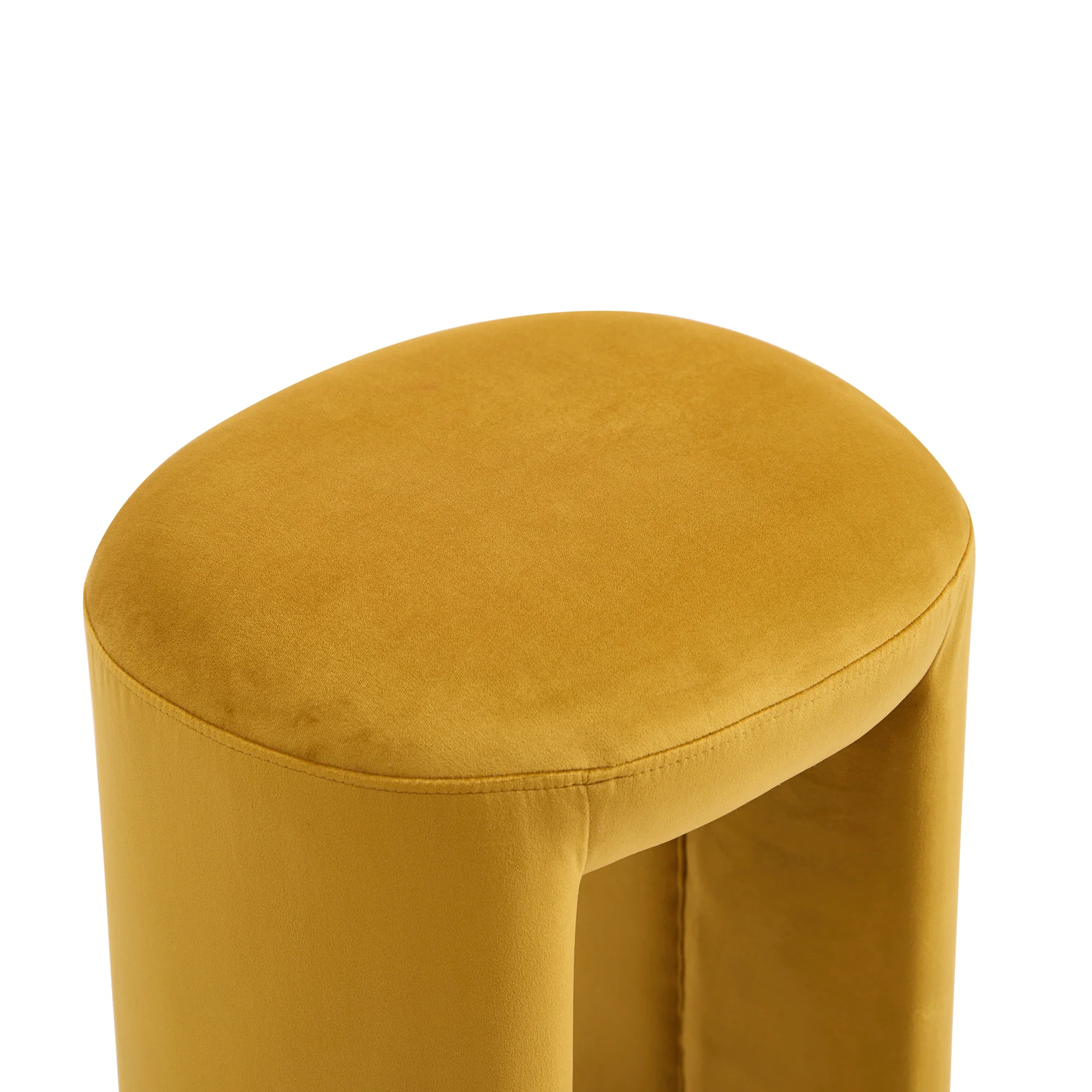 NAGA - Pouf en velours jaune - Image 5