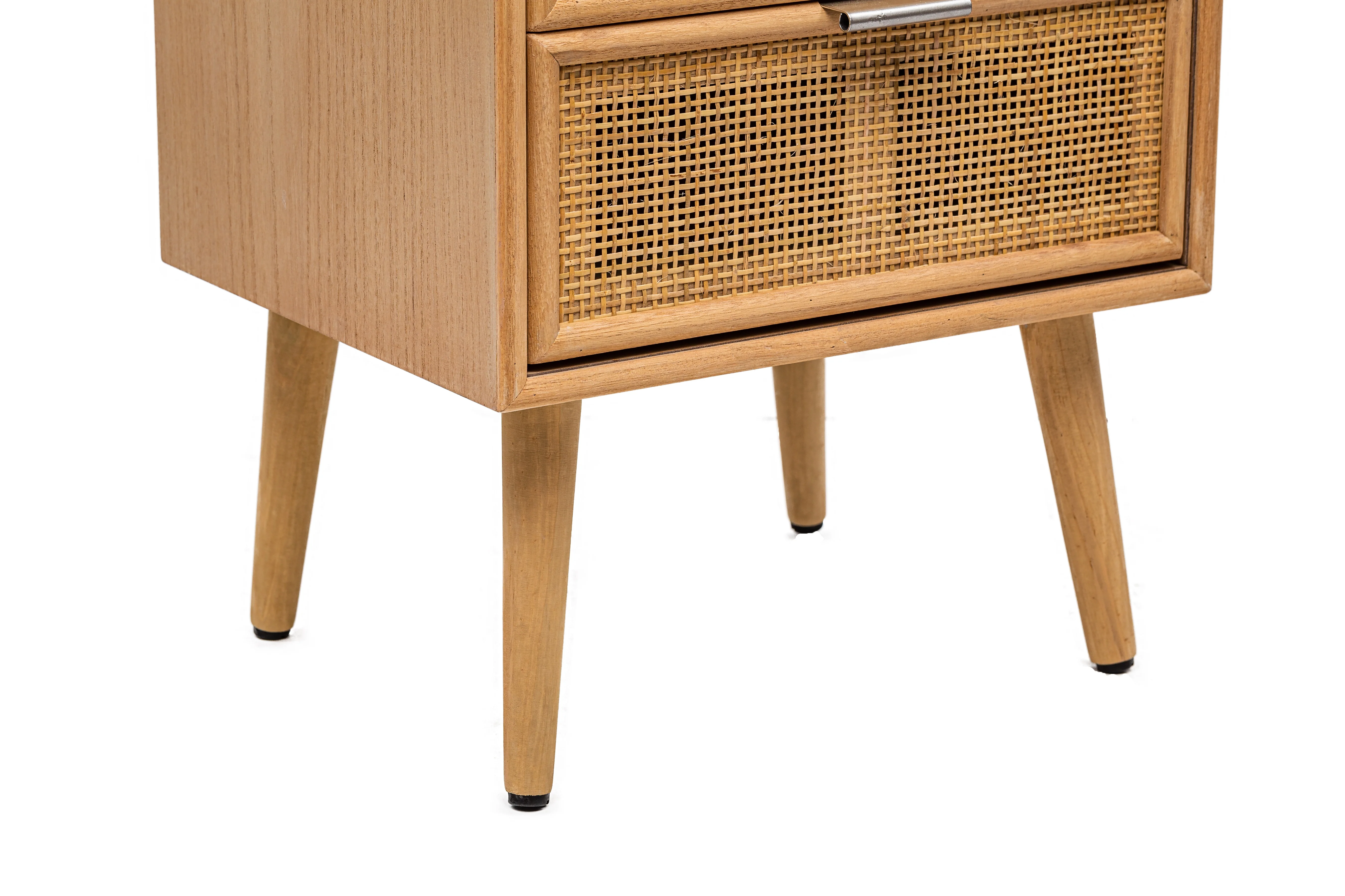 NAGOYA - Chiffonnier 3 tiroirs en bois et rotin naturel - Image 6