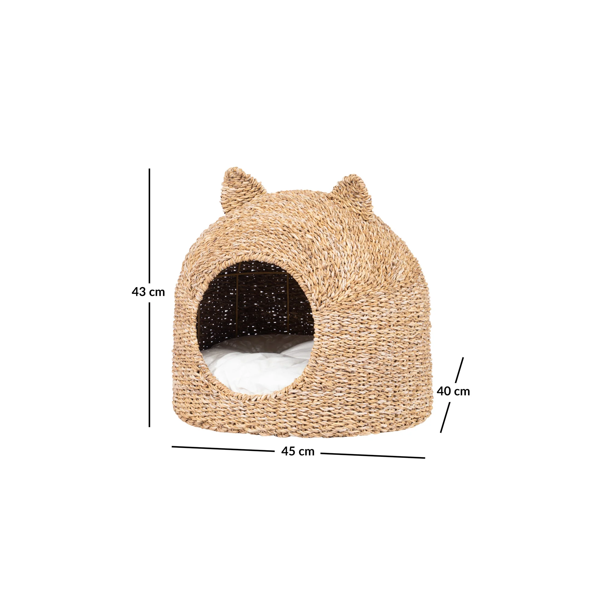 NILS - Panier niche pour chat en jute marron - Image 4