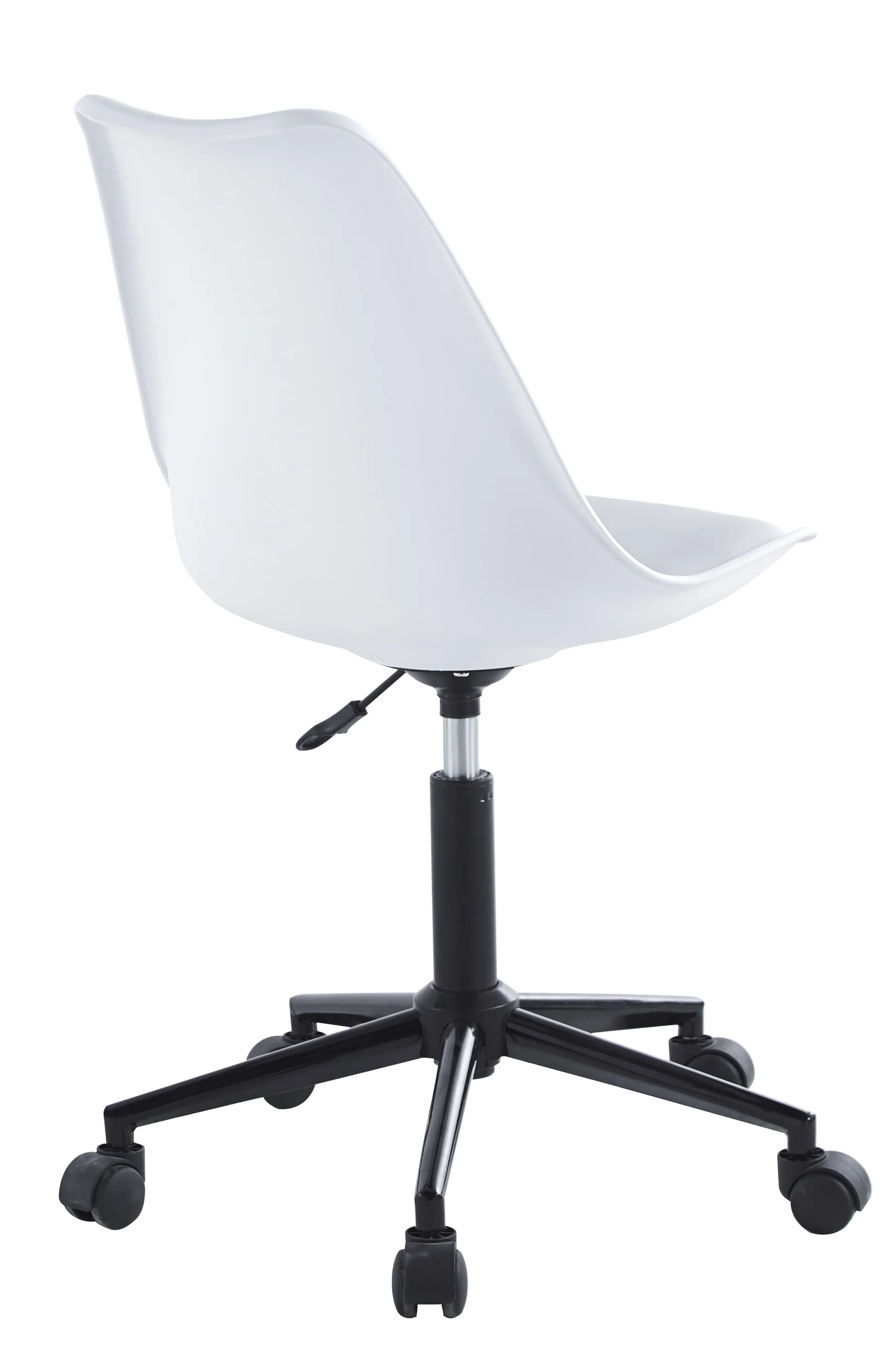 ESBJERG - Chaise de bureau en polypropylene et simili blanc - Image 5