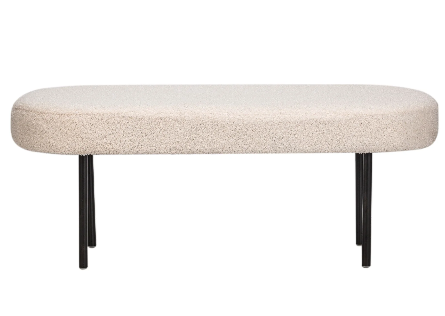 OSLO - Banc en métal et bouclettes blanches - Image 6
