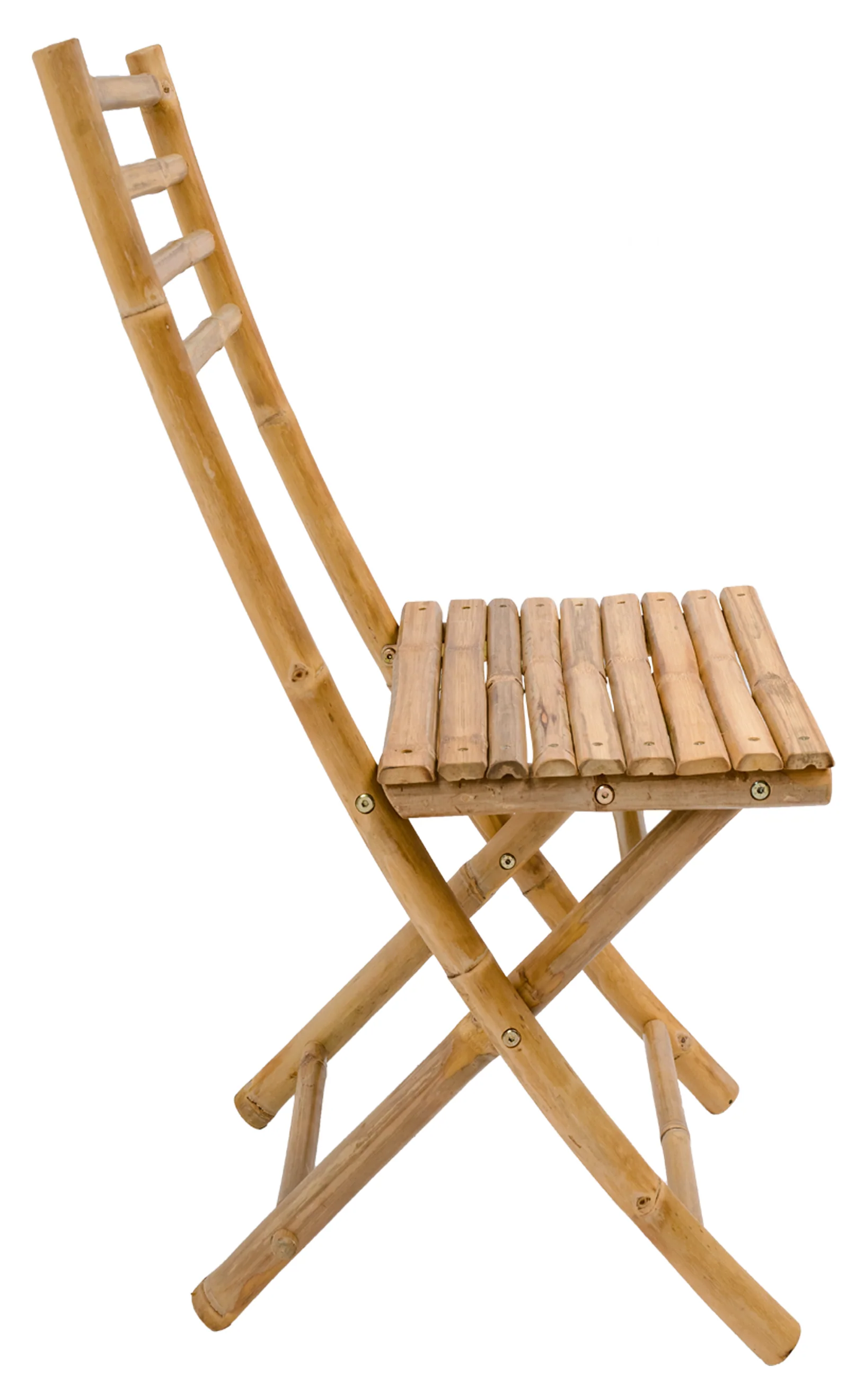 PALEMPANG - Lot de 2 chaises de jardin en bambou massif - Image 5