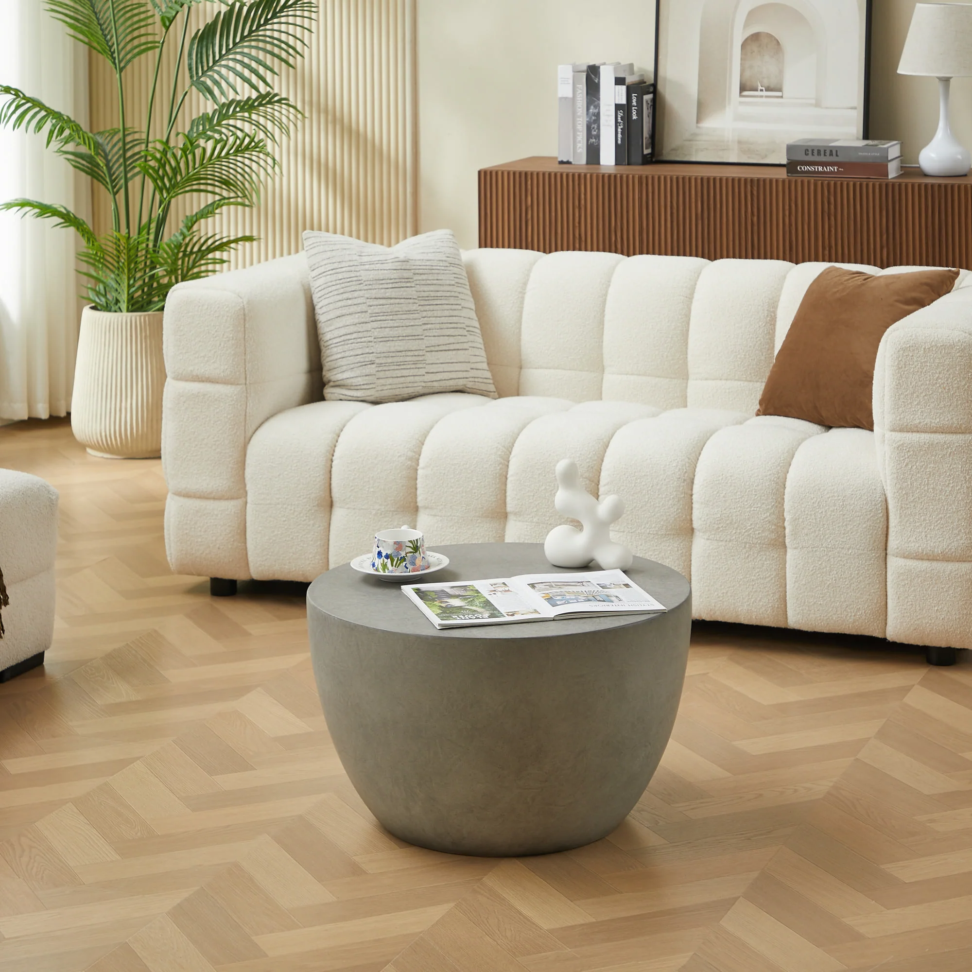 PARNU - Table basse indoor outdoor en magnesite gris - Image 5