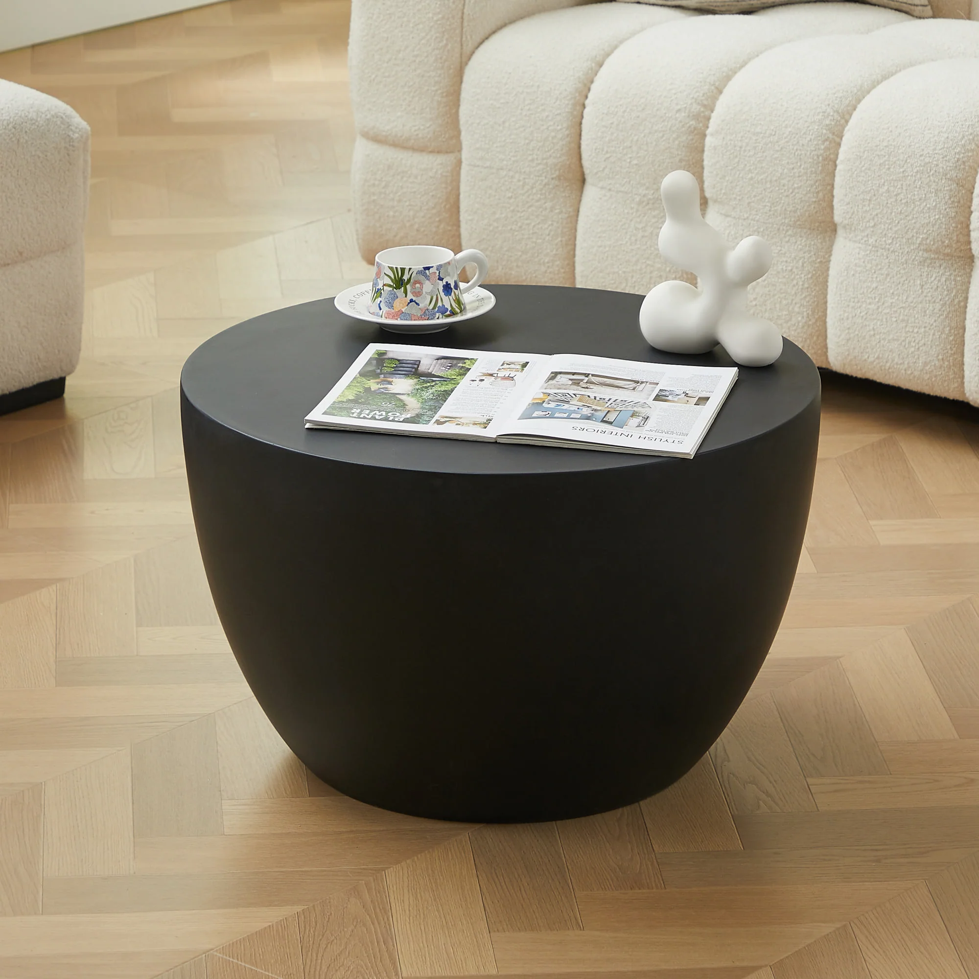 PARNU - Table basse indoor outdoor en magnésite noir - Image 5