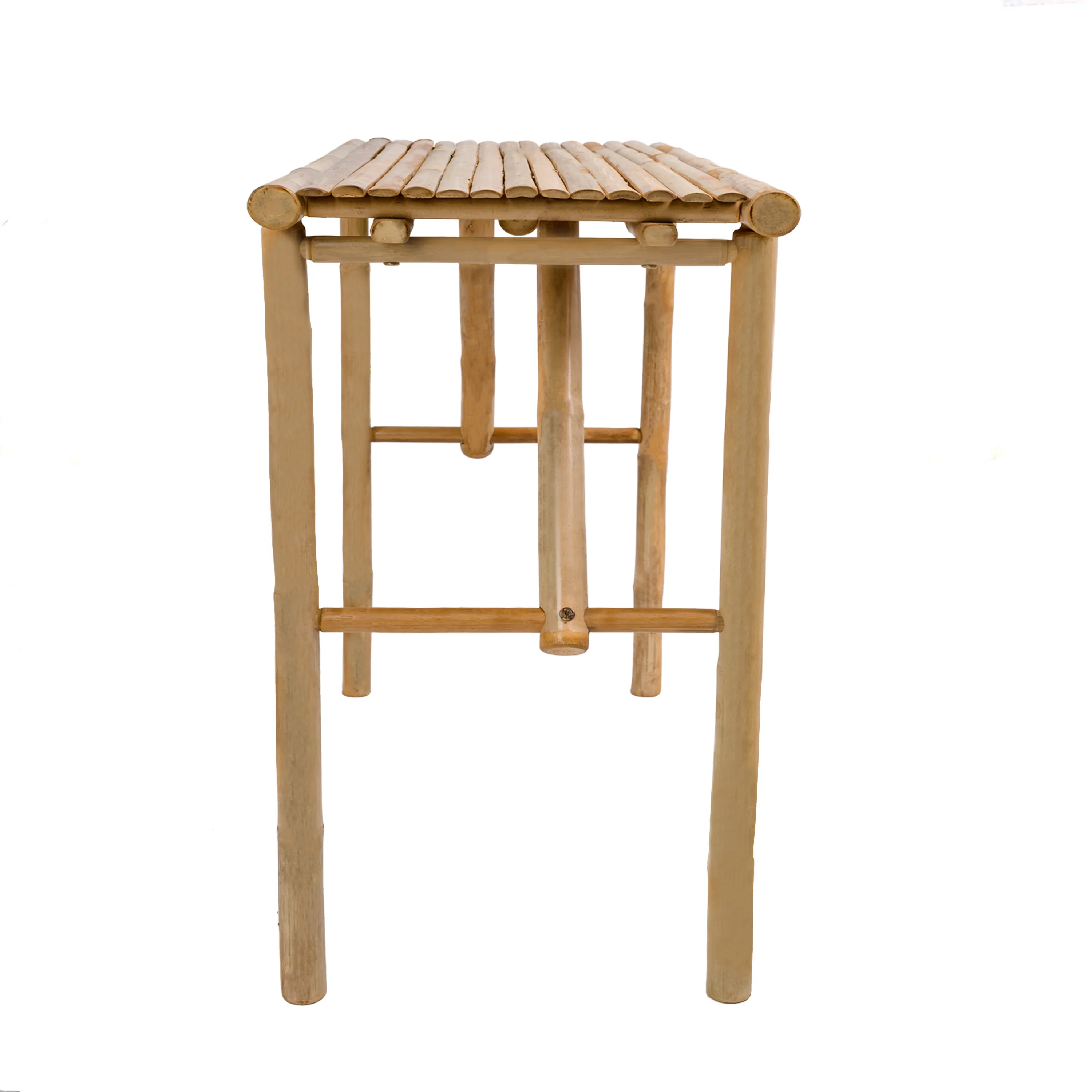 PATTANI - Console en bois de bambou massif coloris naturel - Image 7