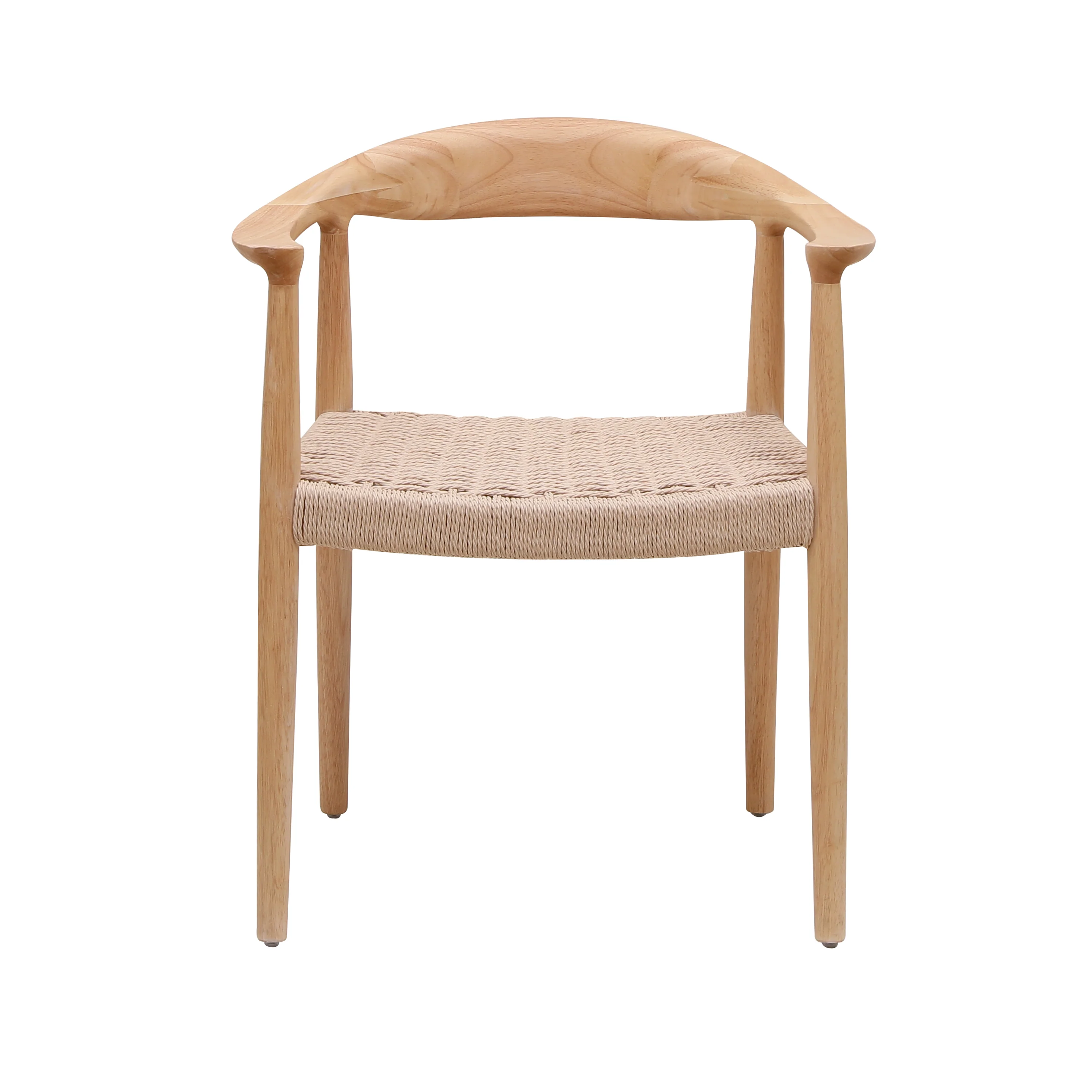 SALTA - Chaise de salle à manger en bois massif et corde naturelle - Image 6