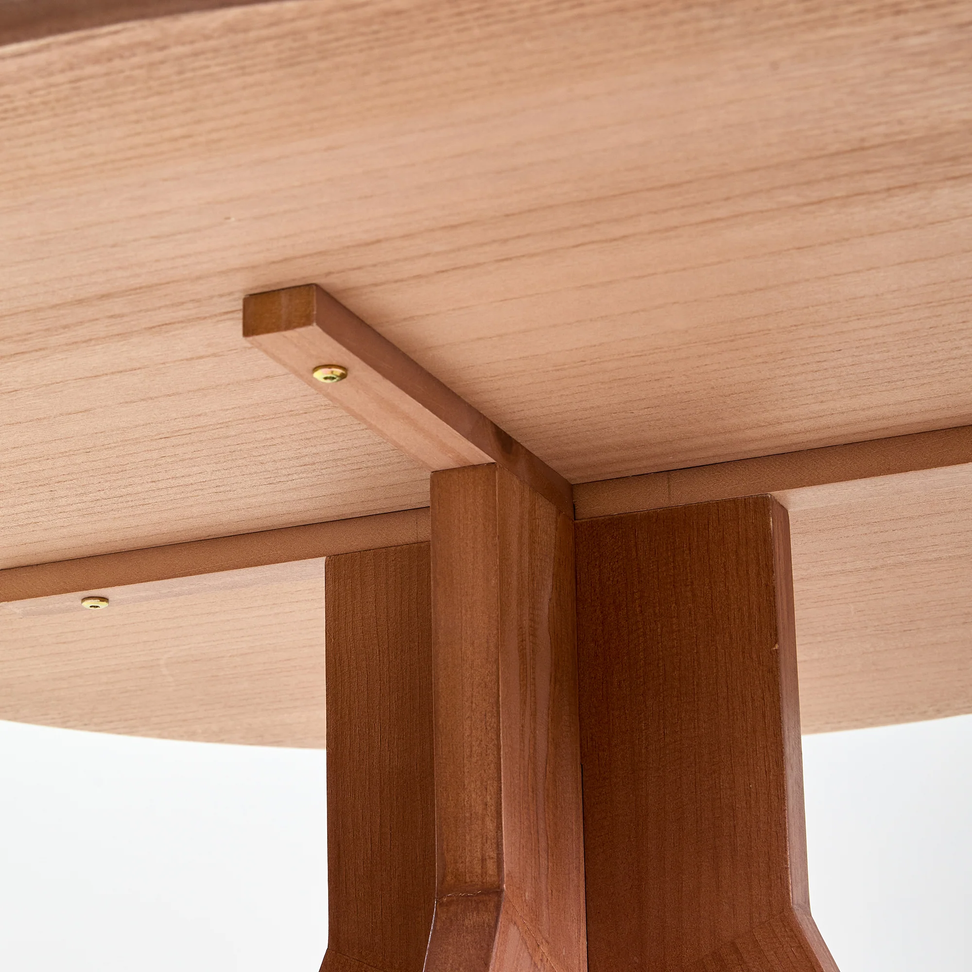 SEVILLE - Table à manger 4 personnes ronde en bois de noyer - Image 9