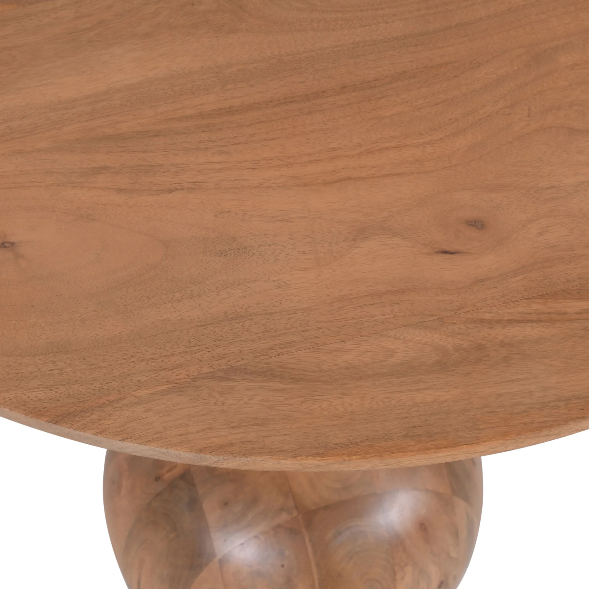 SIKAR - Table basse ronde en bois massif de manguier - Image 7