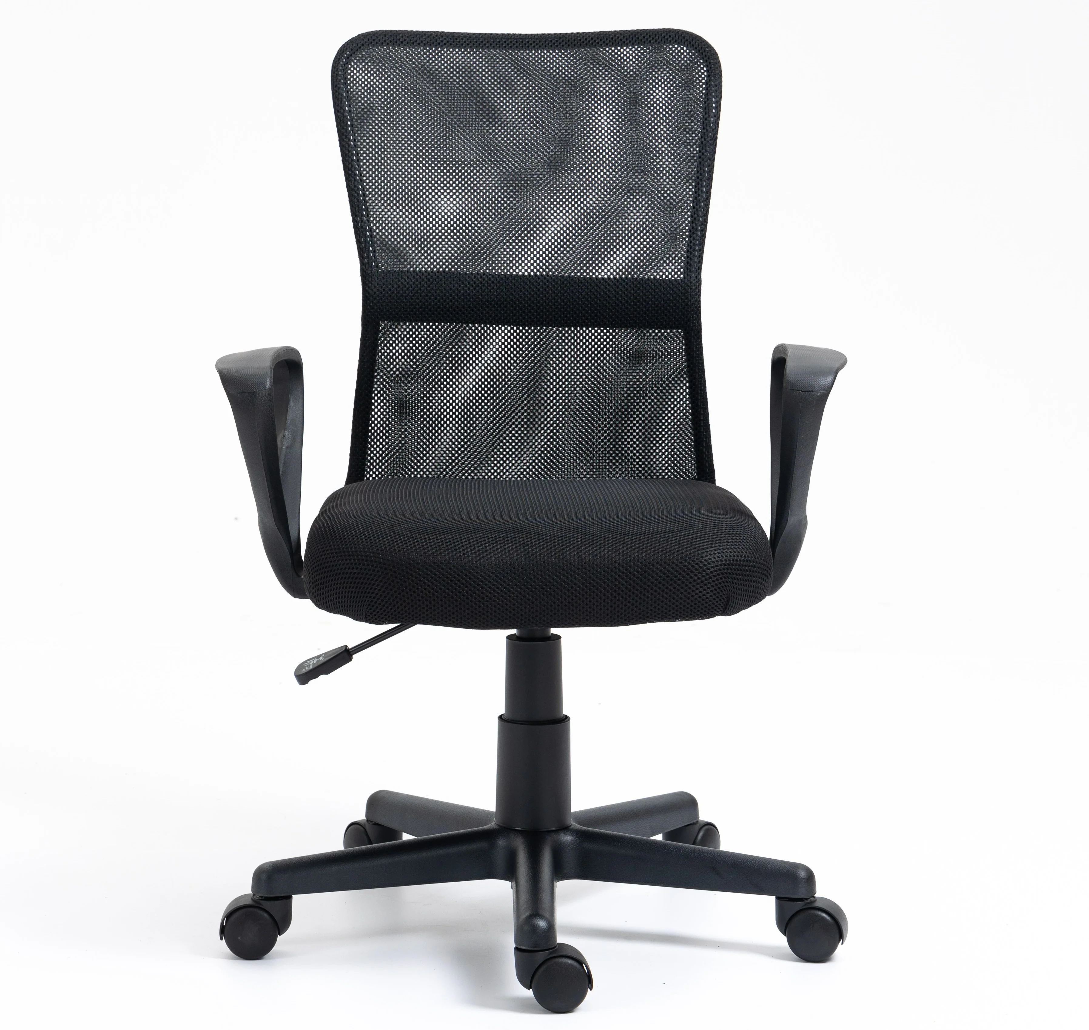 STACY - Chaise de bureau réglable en tissu noir - Image 4