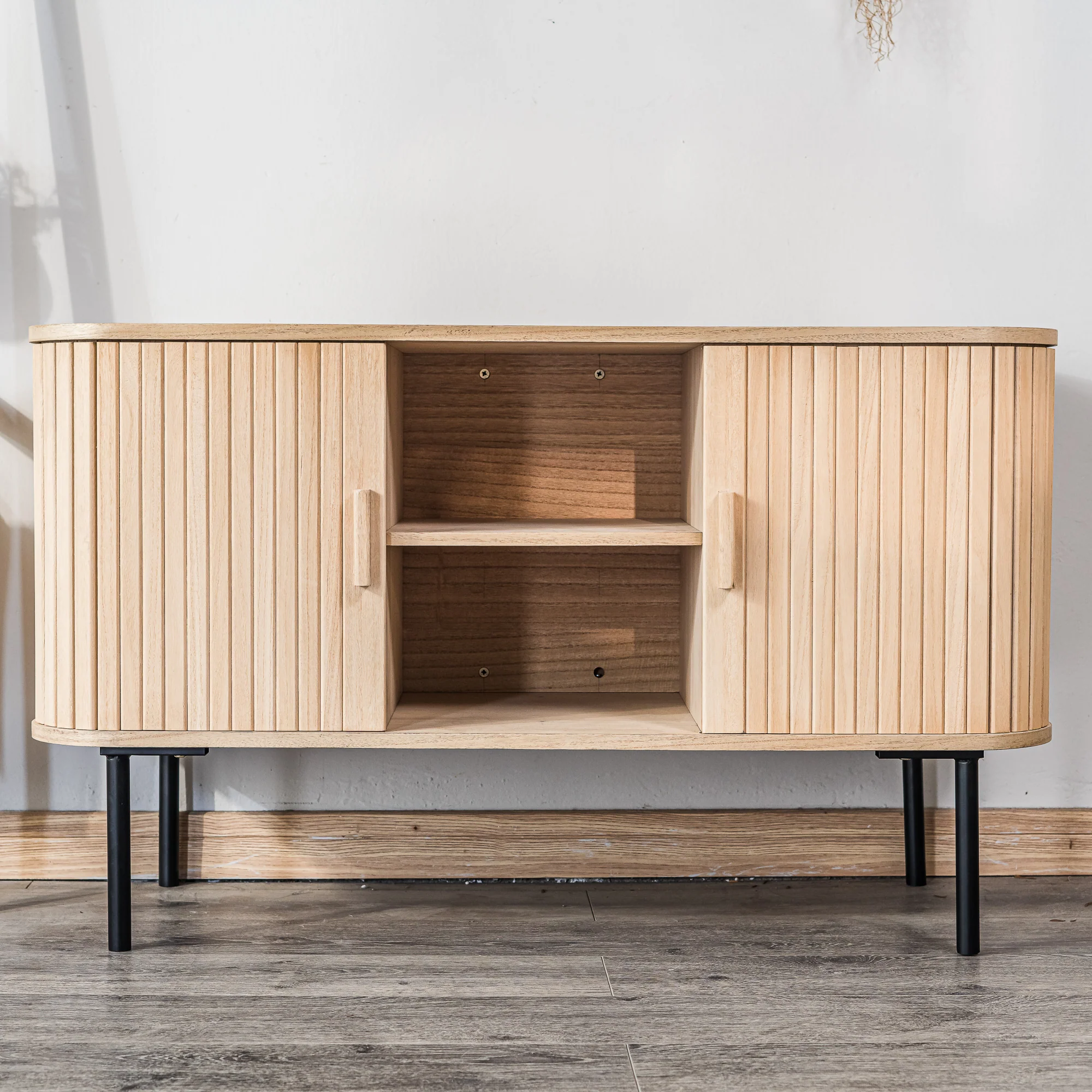 TAITO - Meuble TV 2 portes en bois et metal - Image 3