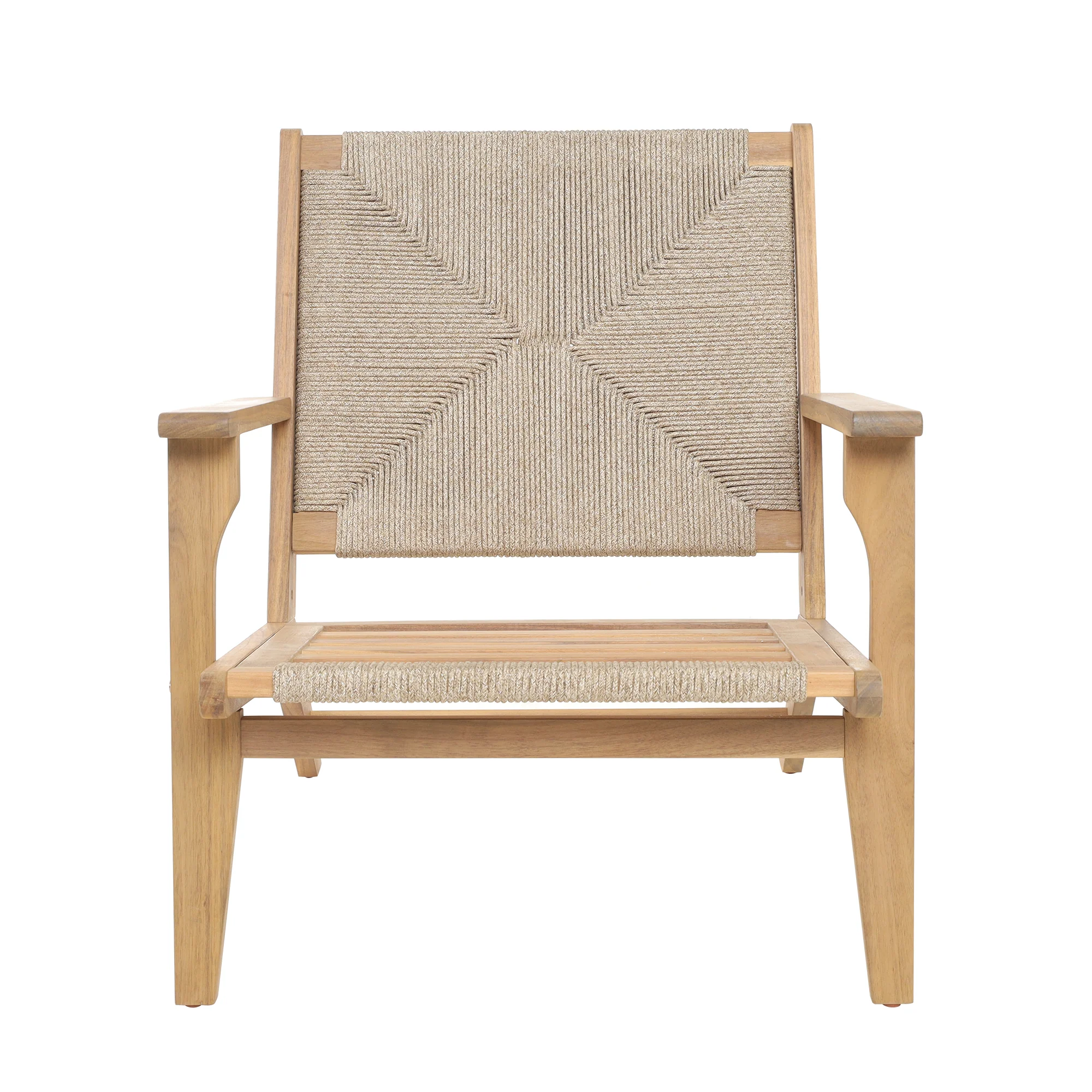 VALDIVIA - Fauteuil intérieur extérieur en acacia massif et corde - Image 10